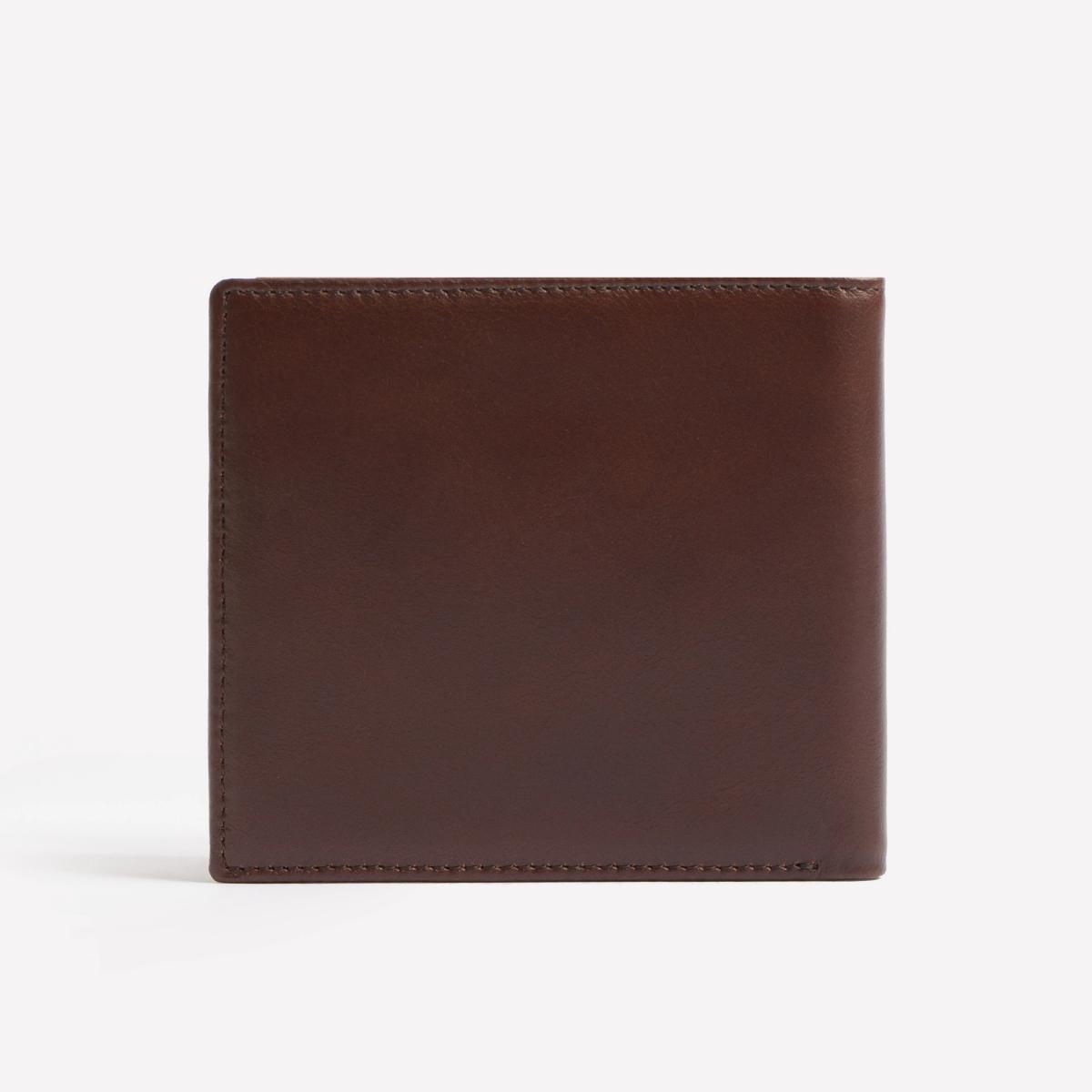 Genuine Leather Men’s Luxury Bi-Fold Wallet showcasing its elegant design and multiple pockets.