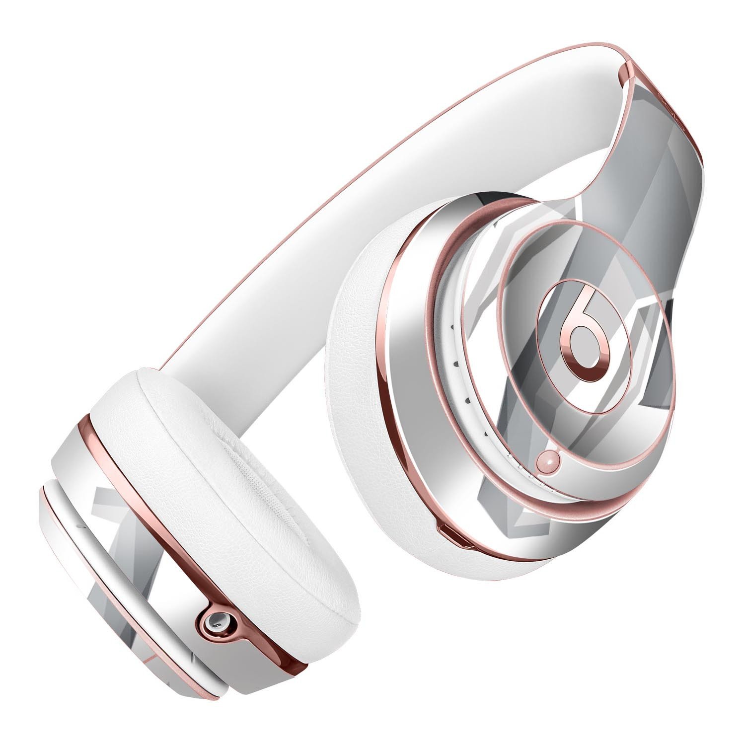 Geometric Elephant Full-Body Skin Kit for Beats by Dre Solo 3, showcasing vibrant geometric patterns on a sleek headphone design.