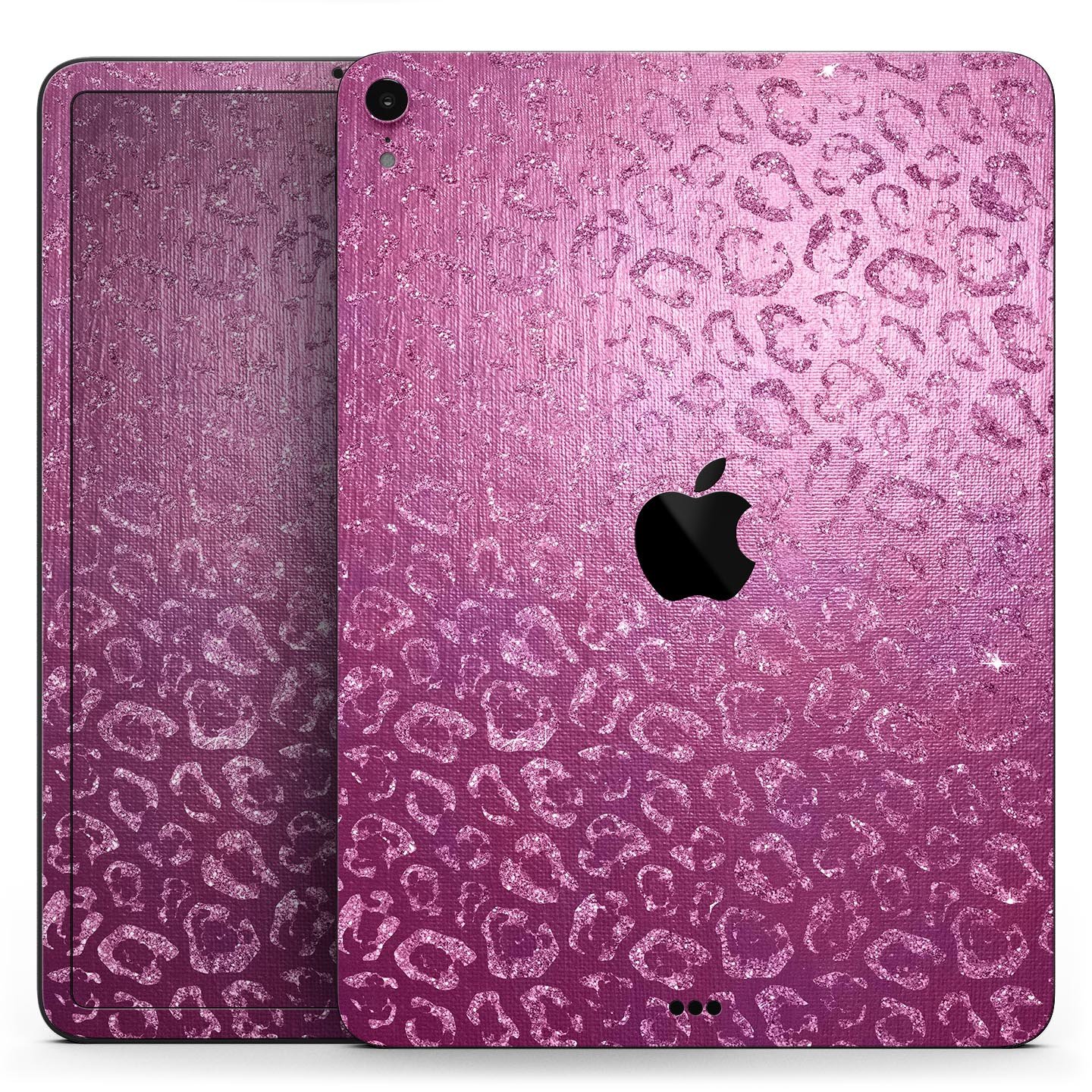 Glamorous Pink Cheetah Print skin decal for Apple iPad, showcasing vibrant colors and stylish design.