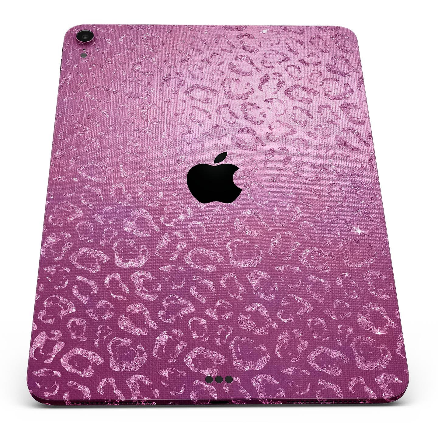 Glamorous Pink Cheetah Print skin decal for Apple iPad, showcasing vibrant colors and stylish design.