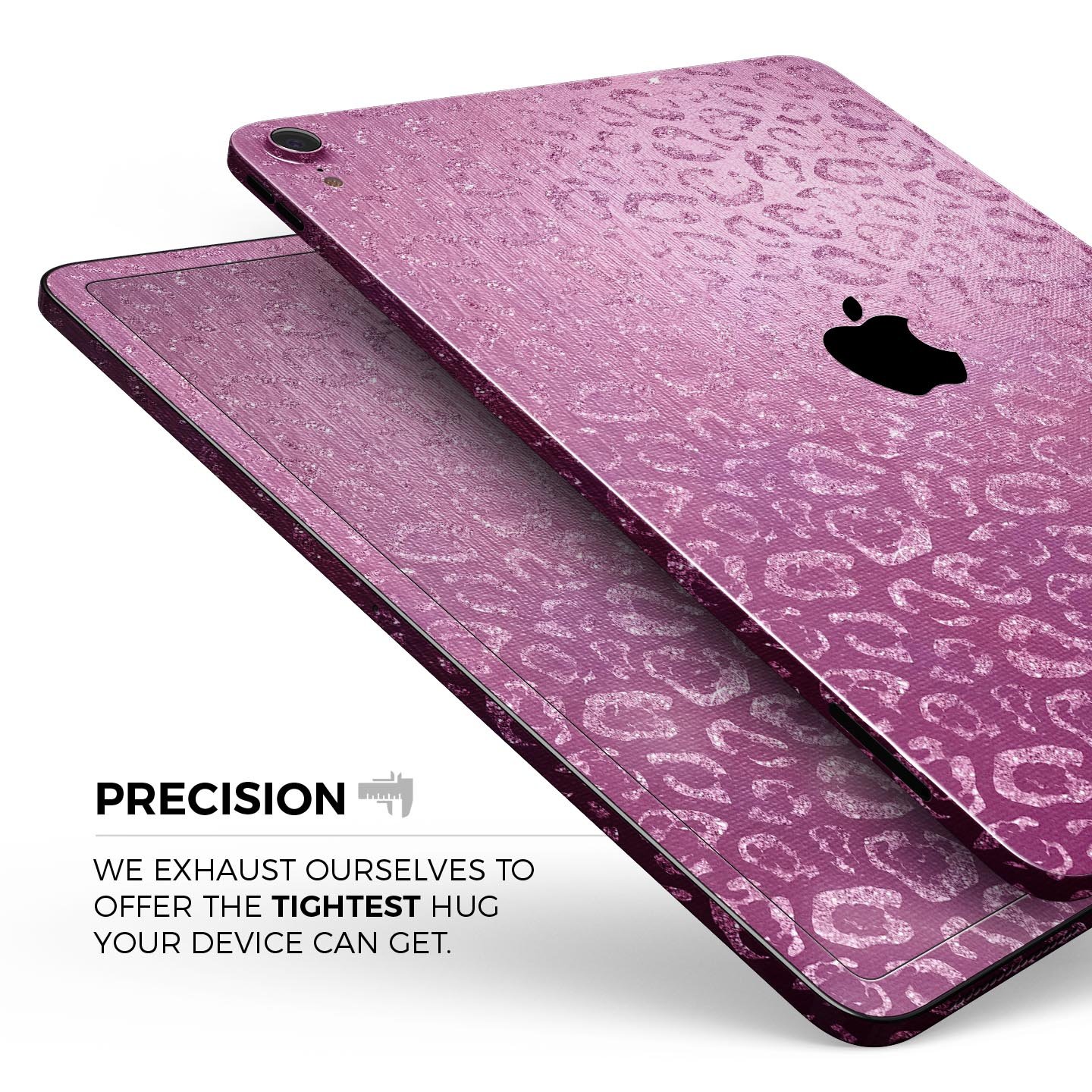 Glamorous Pink Cheetah Print skin decal for Apple iPad, showcasing vibrant colors and stylish design.