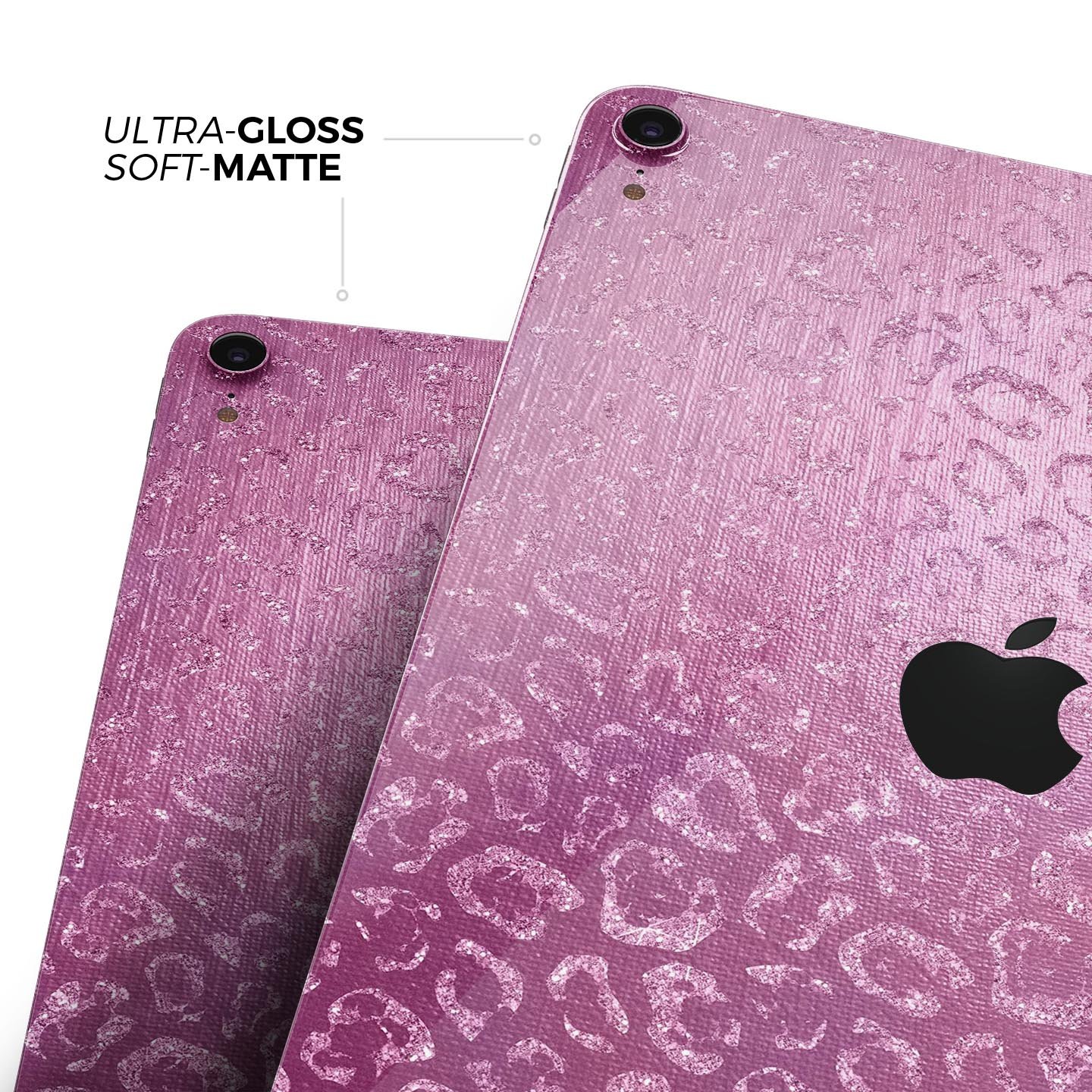 Glamorous Pink Cheetah Print skin decal for Apple iPad, showcasing vibrant colors and stylish design.