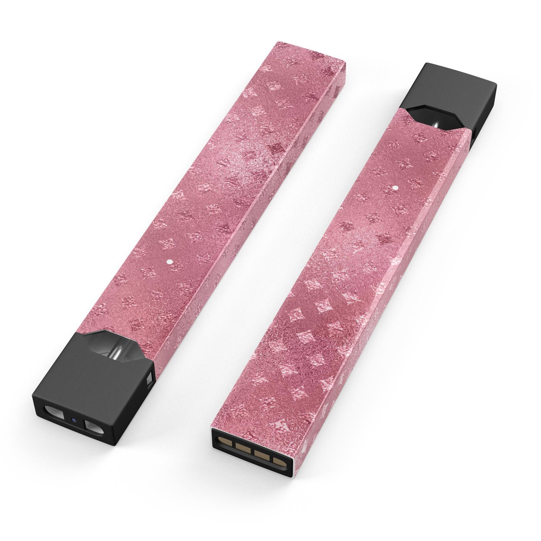 Glamorous Pink Micro Diamonds skin-wrap for JUUL device, showcasing its stylish design and protective features.