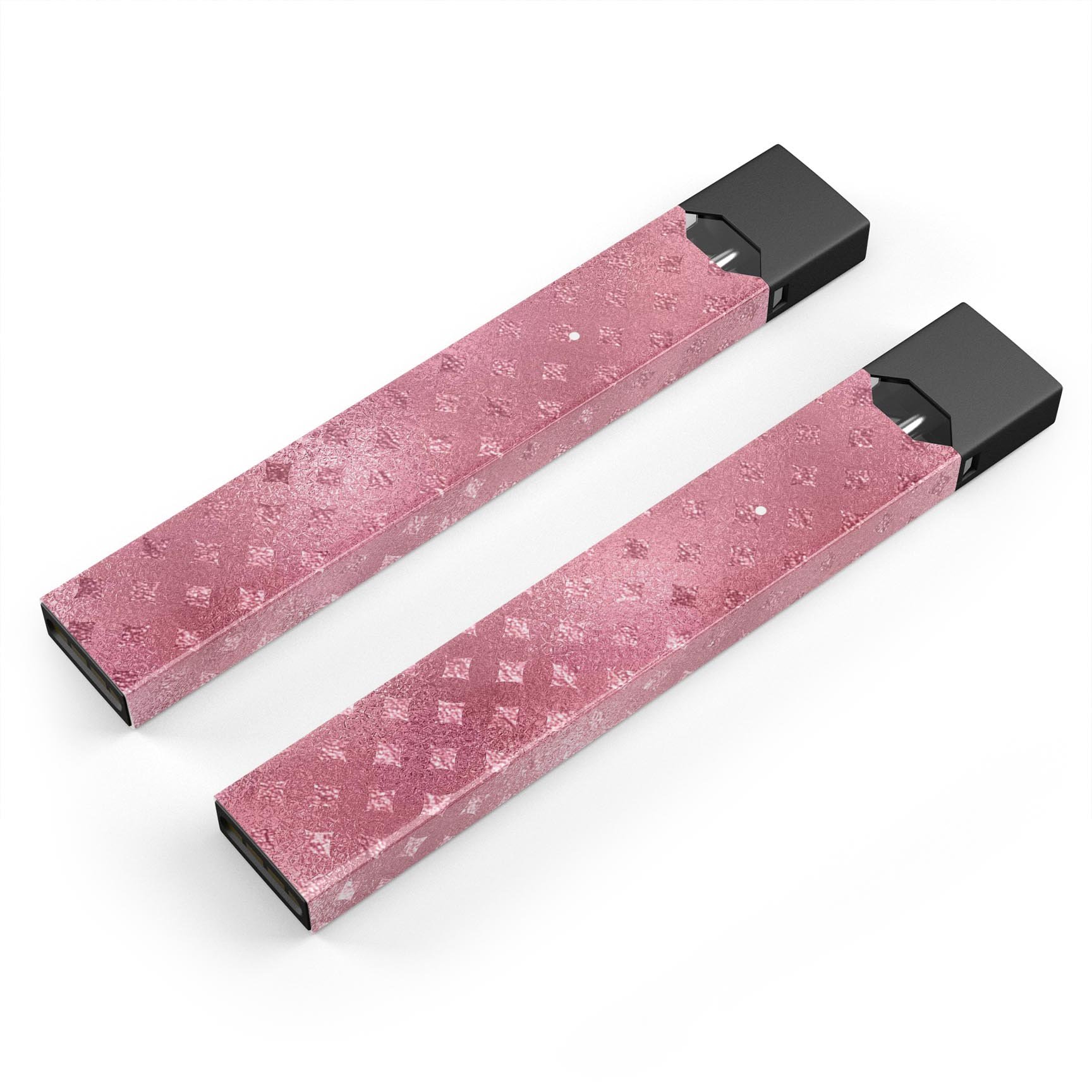 Glamorous Pink Micro Diamonds skin-wrap for JUUL device, showcasing its stylish design and protective features.