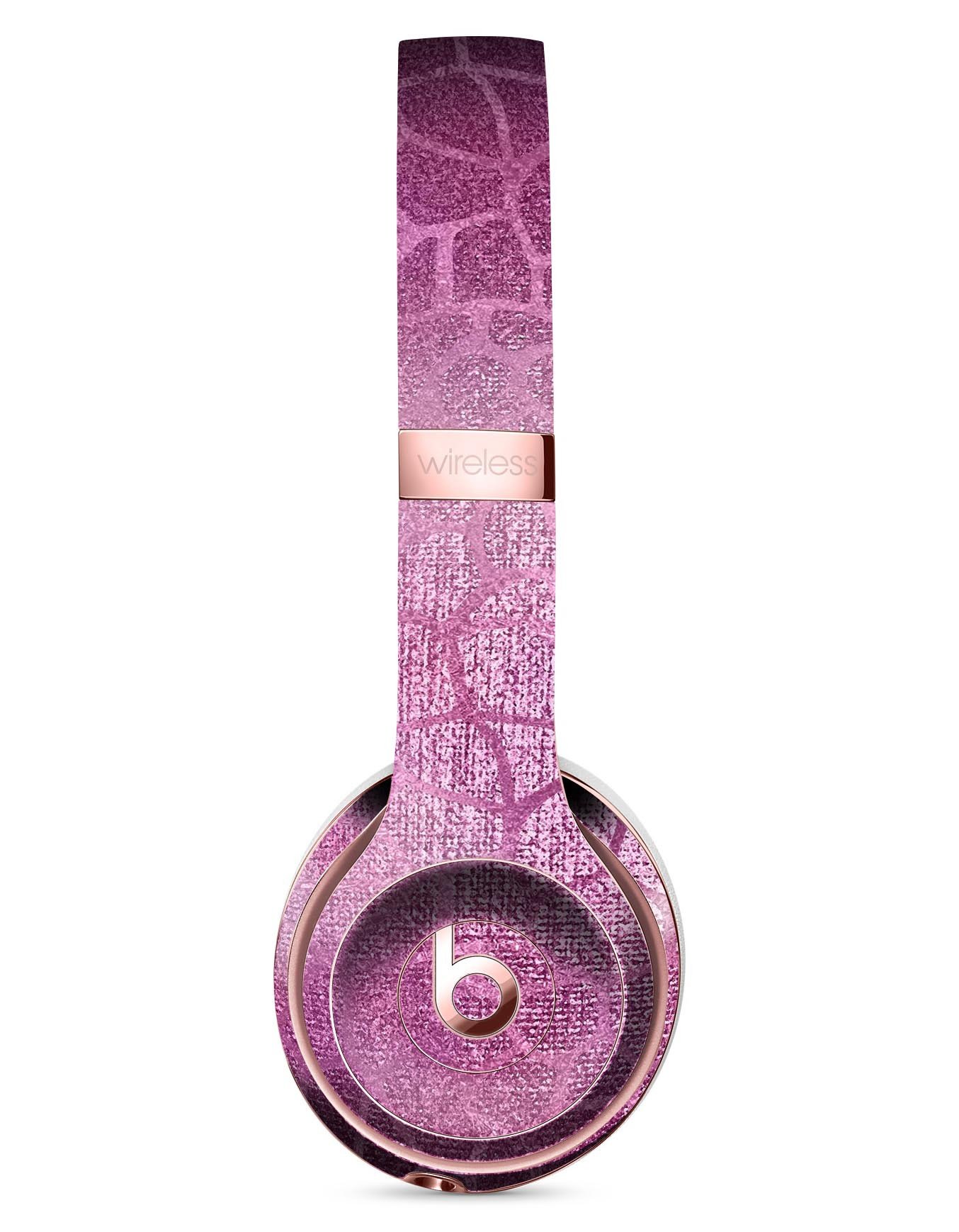 Glamorous Pink Scales Full-Body Skin Kit for Beats by Dre Solo 3, showcasing vibrant pink scales design on premium vinyl.