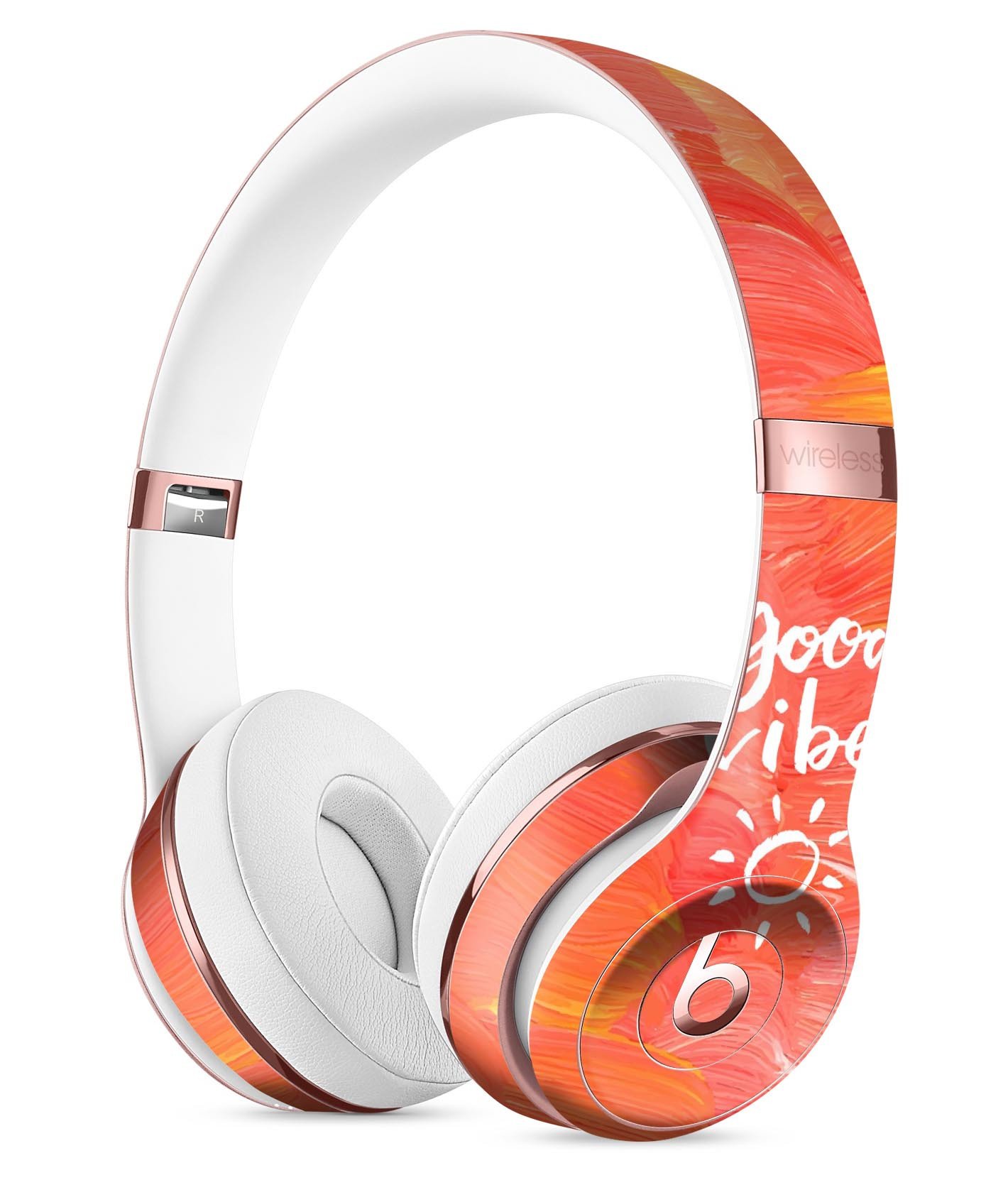 Good Vibes Full-Body Skin Kit for Beats by Dre Solo 3 Wireless, showcasing vibrant designs and premium vinyl material.