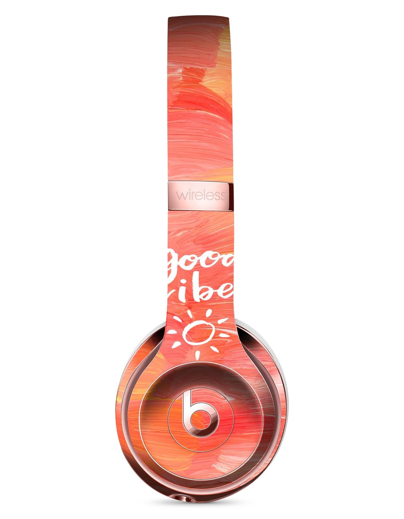 Good Vibes Full-Body Skin Kit for Beats by Dre Solo 3 Wireless, showcasing vibrant designs and premium vinyl material.
