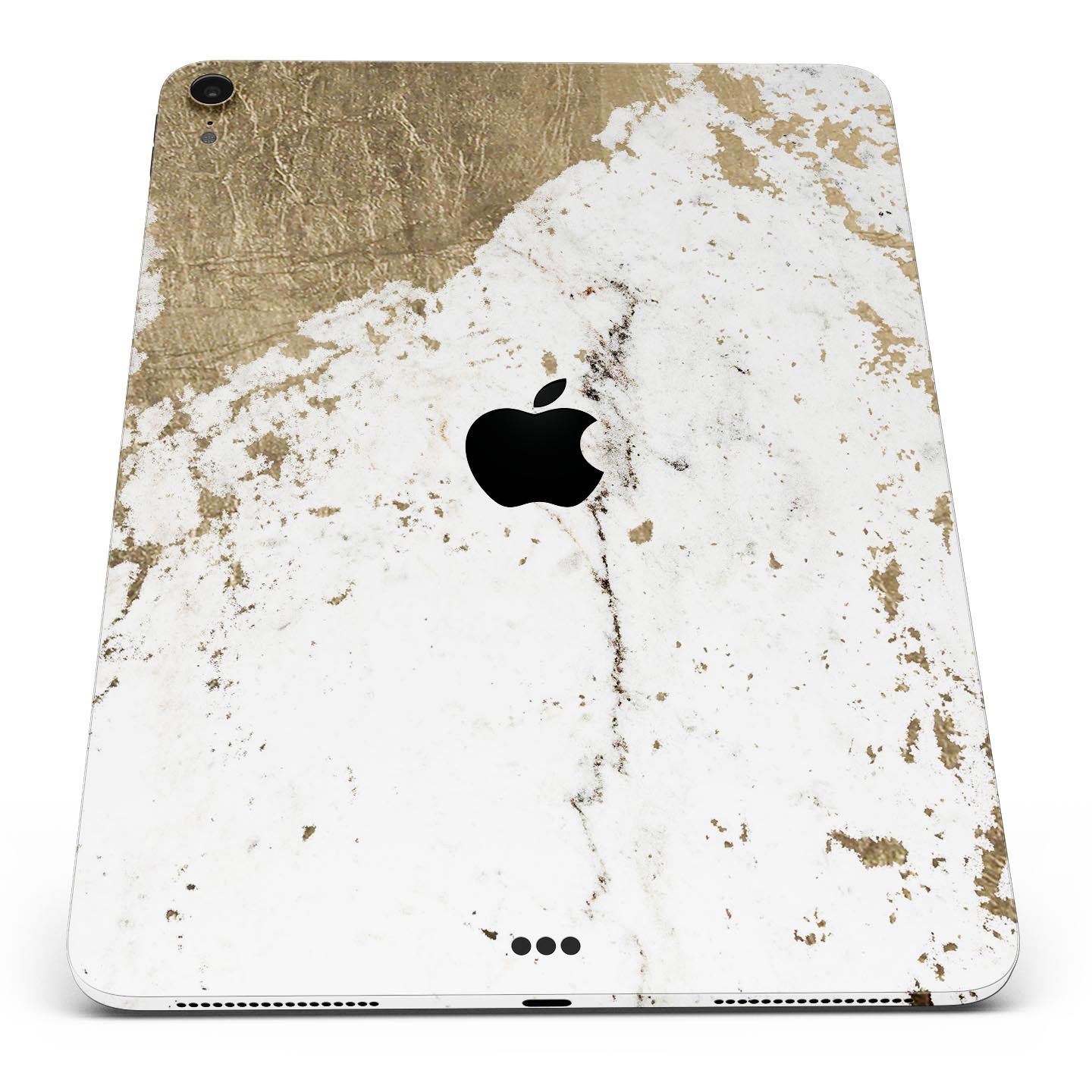 Gold Foiled Marble skin decal for Apple iPad Pro, showcasing a luxurious design with premium 3M materials.
