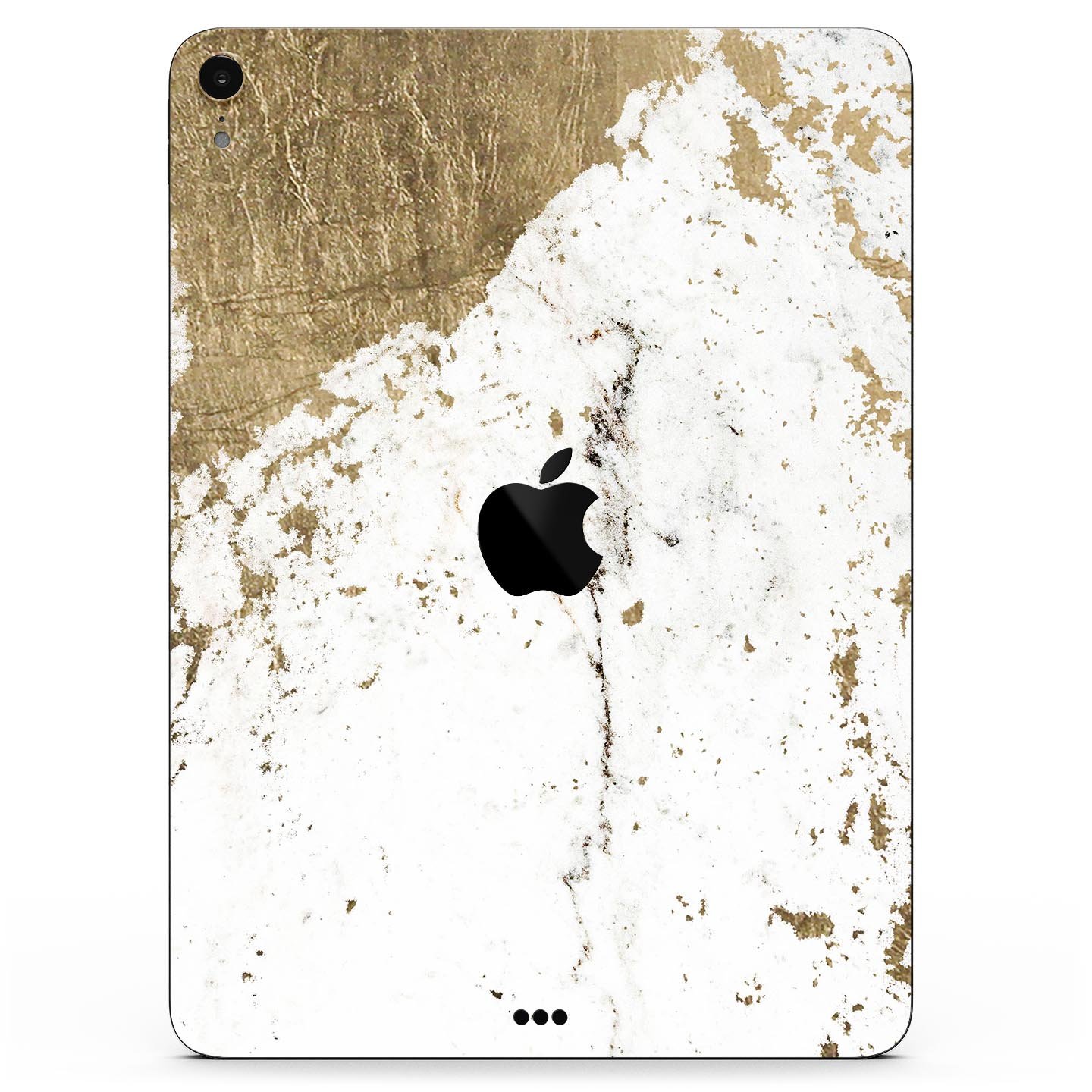 Gold Foiled Marble skin decal for Apple iPad Pro, showcasing a luxurious design with premium 3M materials.