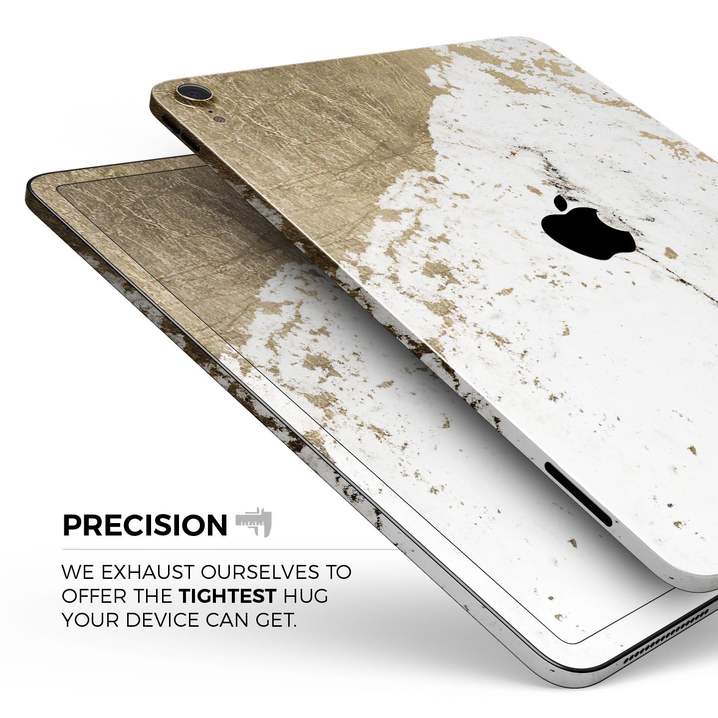 Gold Foiled Marble skin decal for Apple iPad Pro, showcasing a luxurious design with premium 3M materials.