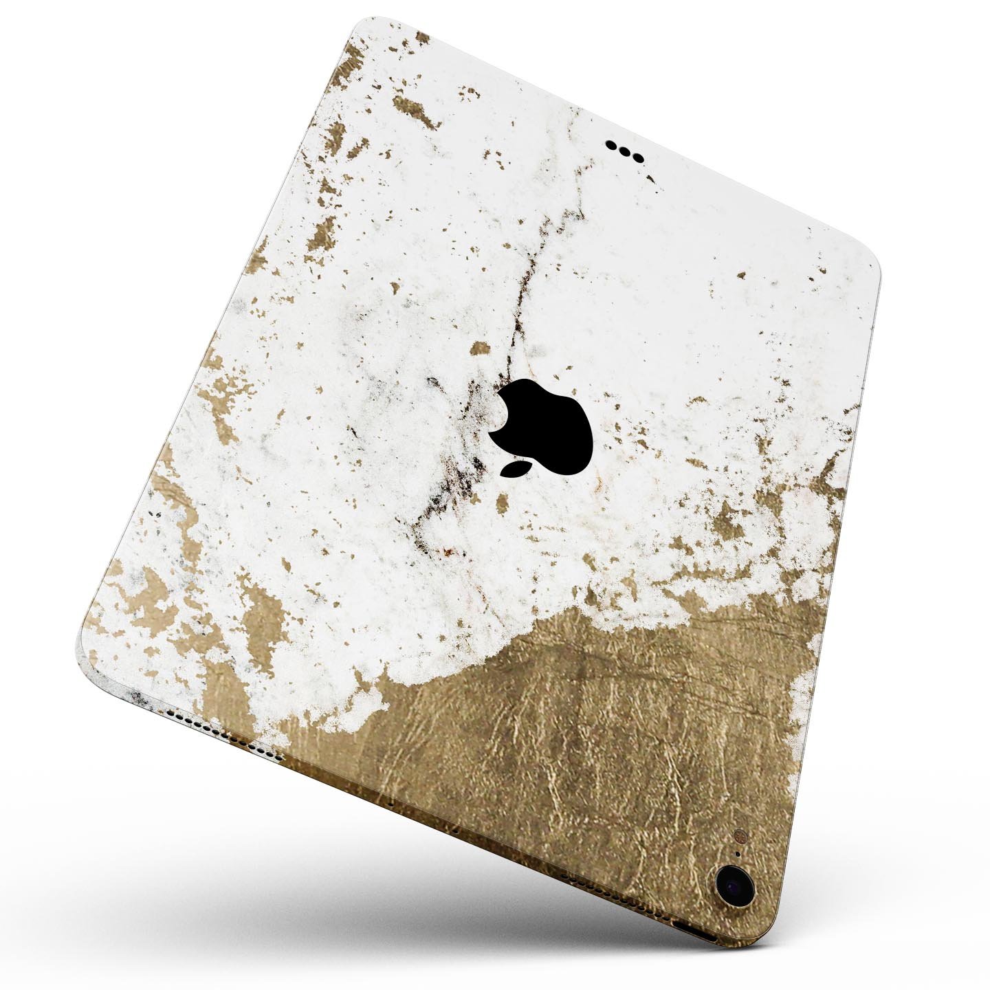 Gold Foiled Marble skin decal for Apple iPad Pro, showcasing a luxurious design with premium 3M materials.