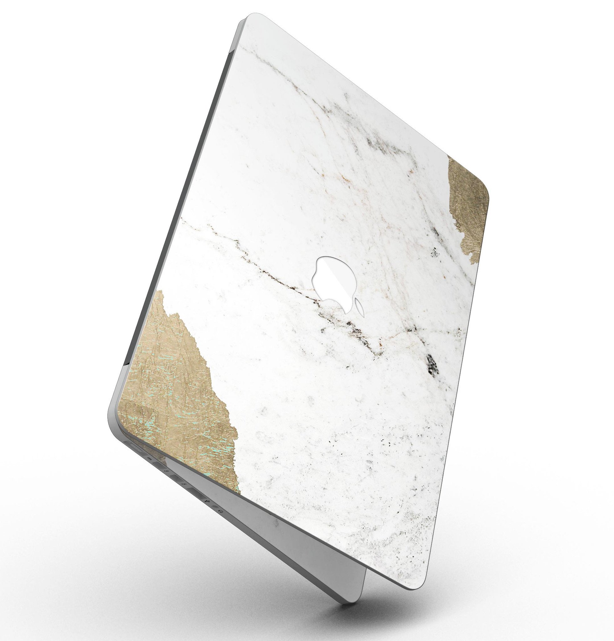 Gold Foiled Marble skin for MacBook Pro with Retina Display, showcasing a stylish design that offers protection and personalization.