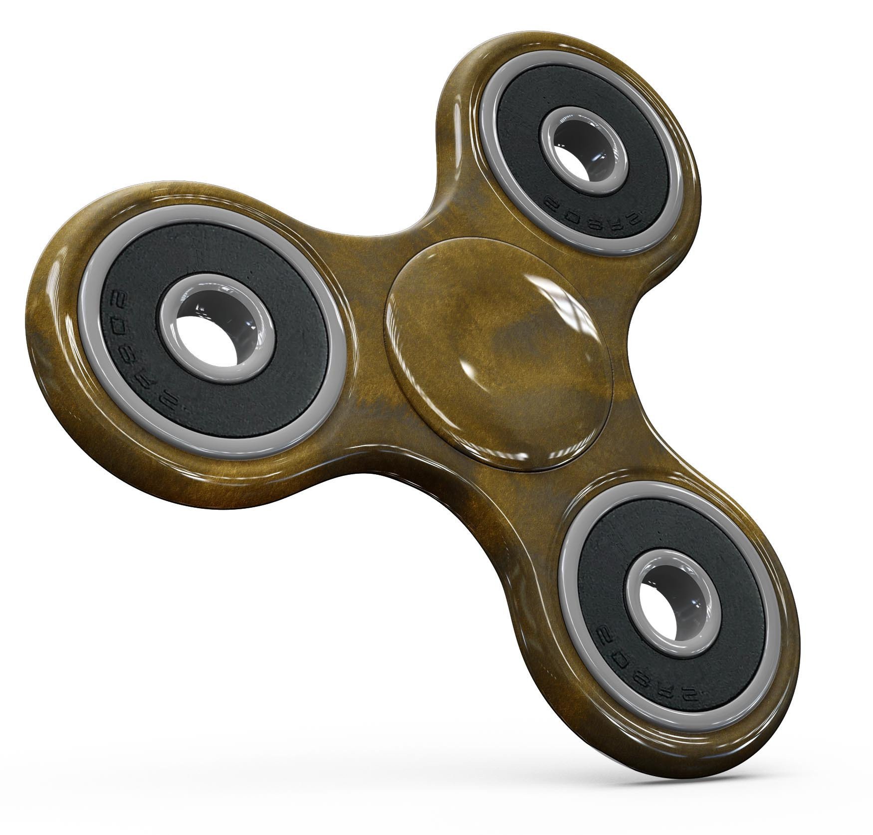 Gold Foiled V1 Full-Body Fidget Spinner Skin-Kit showcasing a shiny gold finish on premium vinyl material.