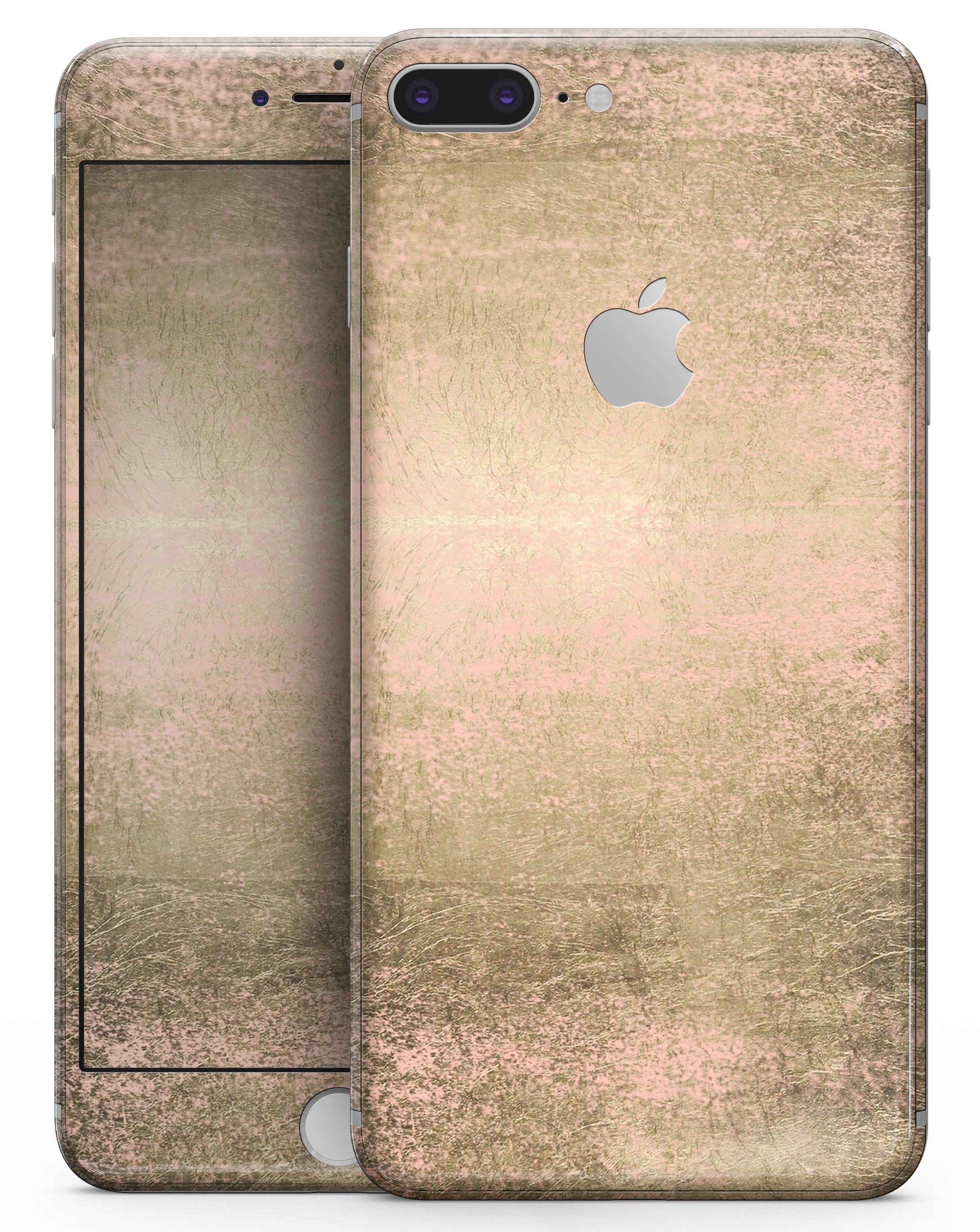 Gold Scratched Foil skin for iPhone 8 and 8 Plus, showcasing a stylish design with a scratched foil texture.