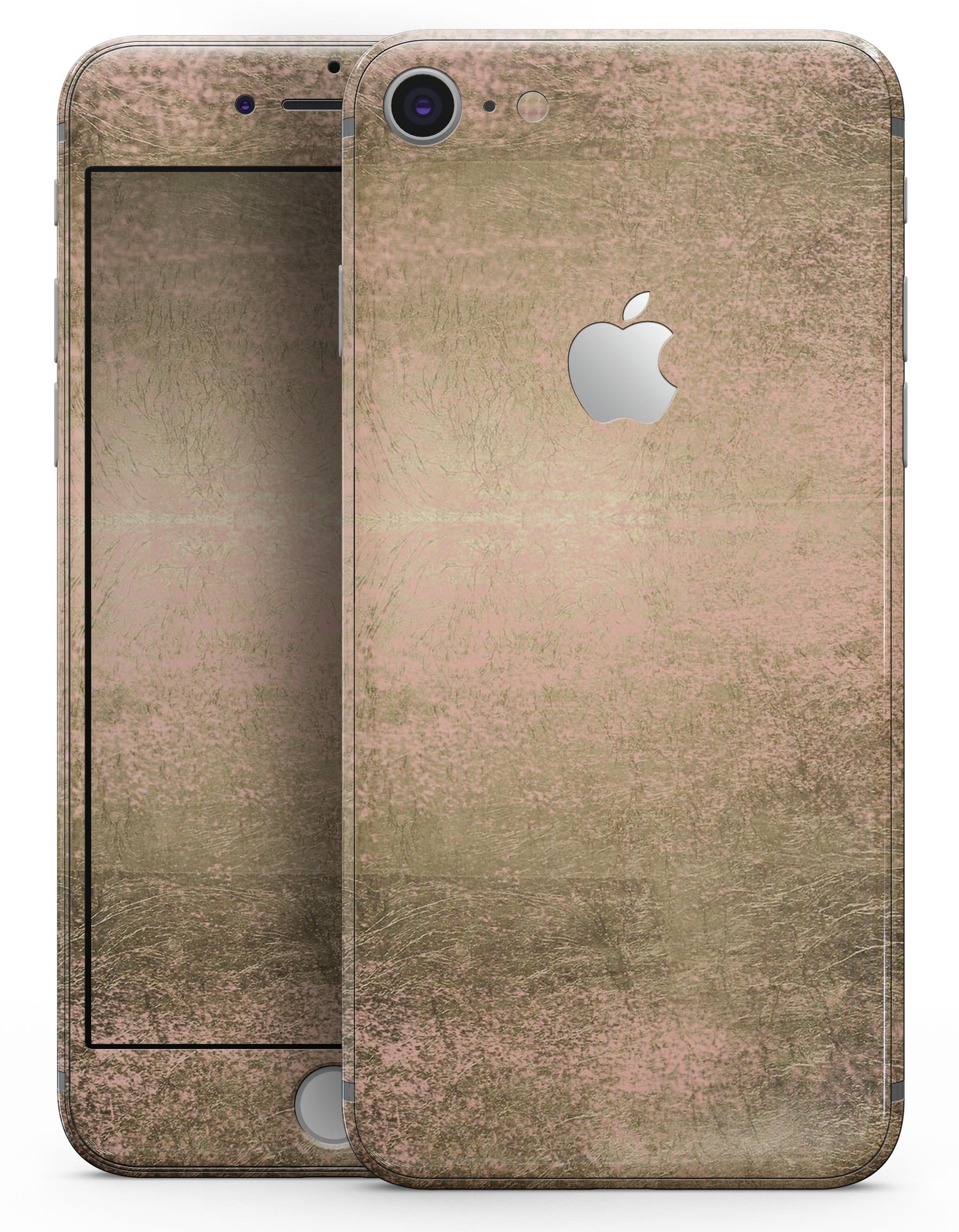 Gold Scratched Foil skin for iPhone 8 and 8 Plus, showcasing a stylish design with a scratched foil texture.