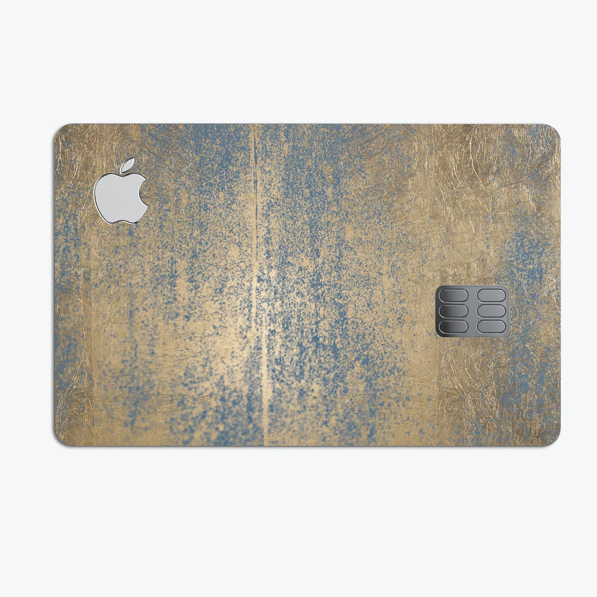 Gold Scratched Foil v3 decal skin-kit for Apple Card, showcasing premium vinyl protection with a stylish finish.