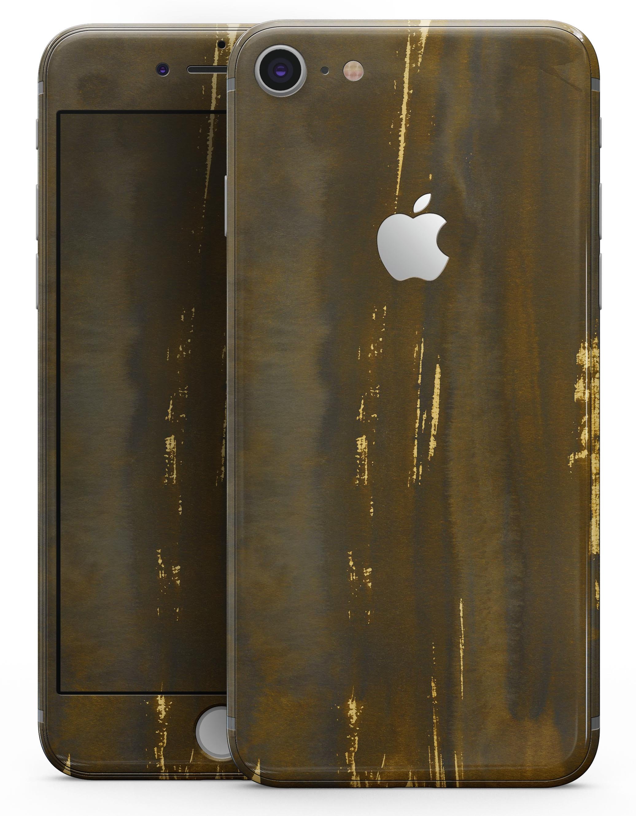 Gold Standard WaterColor Brushed V1 skin for iPhone 8 and 8 Plus, showcasing a vibrant watercolor design on premium vinyl.