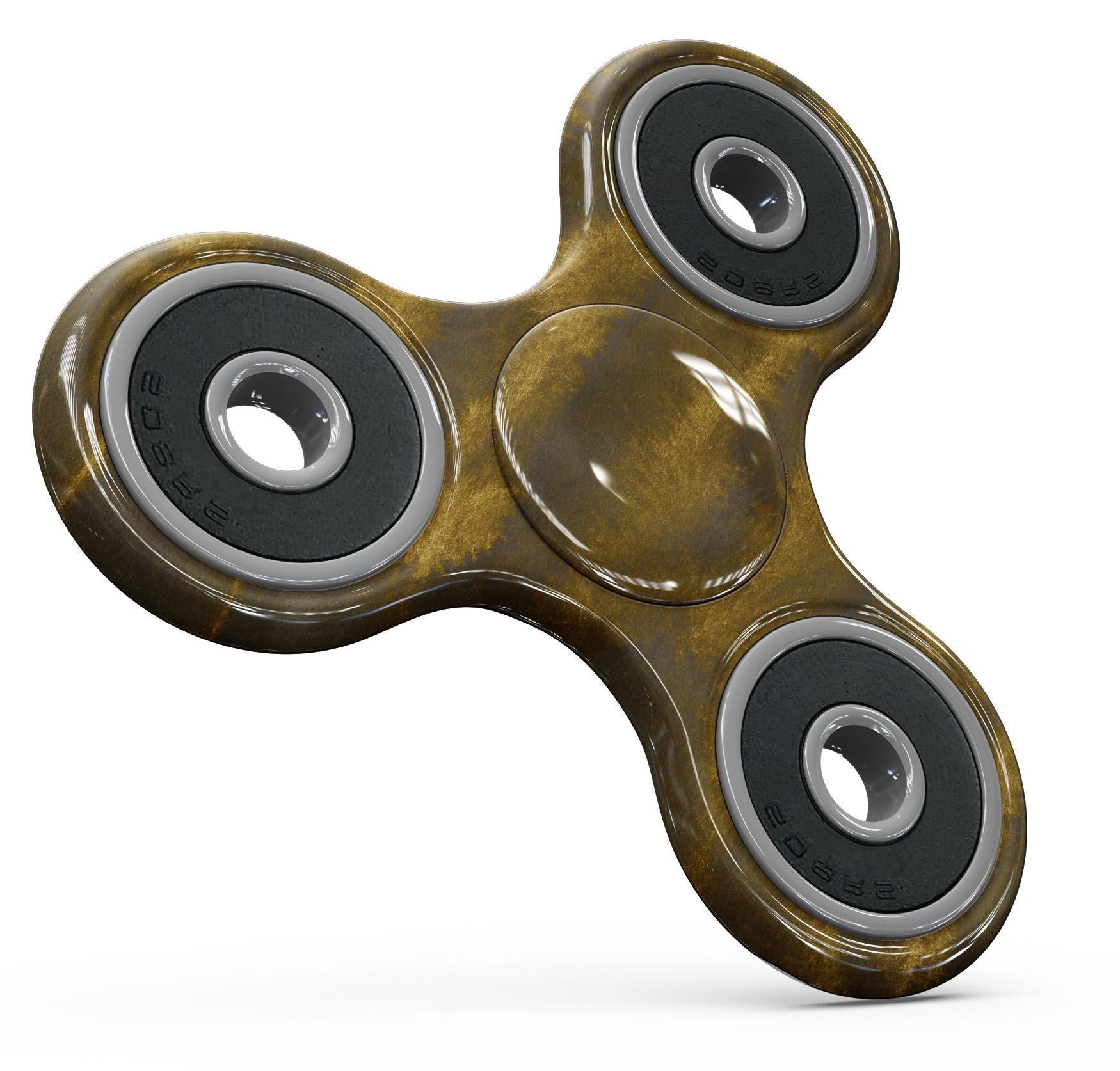 Gold Standard WaterColor Brushed V3 Fidget Spinner Skin-Kit showcasing vibrant colors and premium vinyl material.