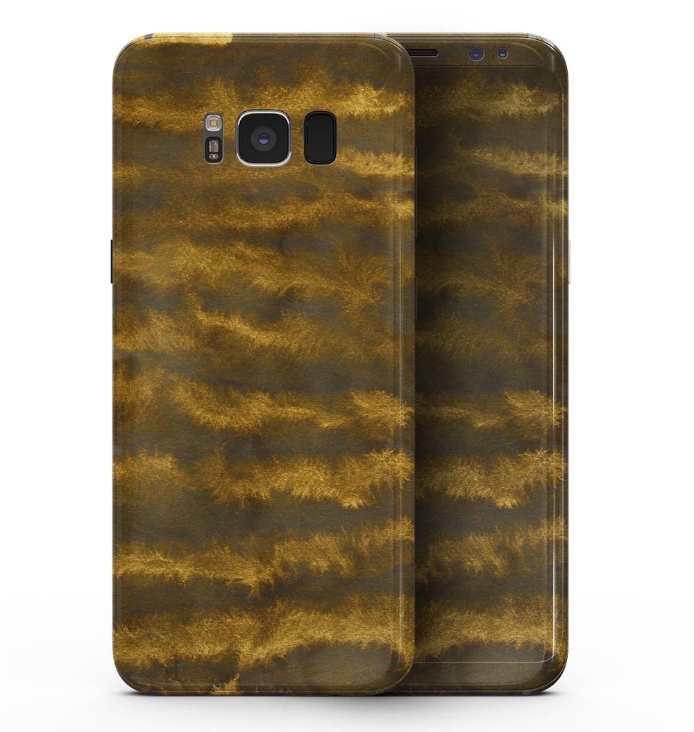 Gold Standard WaterColor Brushed V3 skin for Samsung Galaxy S8, showcasing vibrant colors and a sleek design.