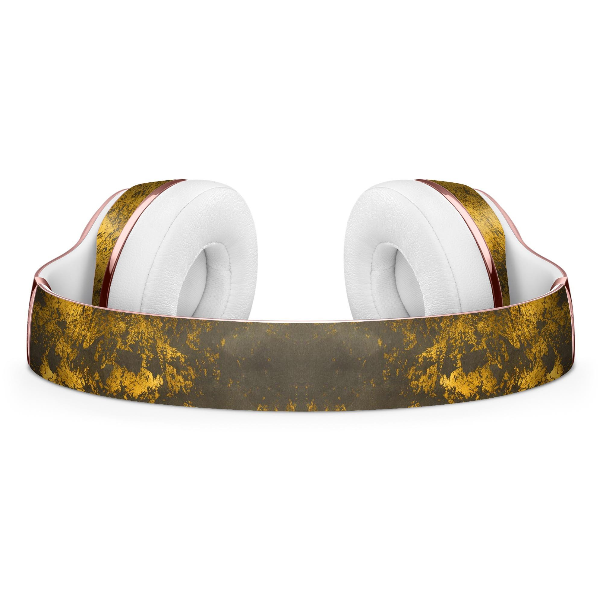 Golden Brush Fire V2 Full-Body Skin Kit for Beats by Dre Solo 3, showcasing vibrant design and premium vinyl material.