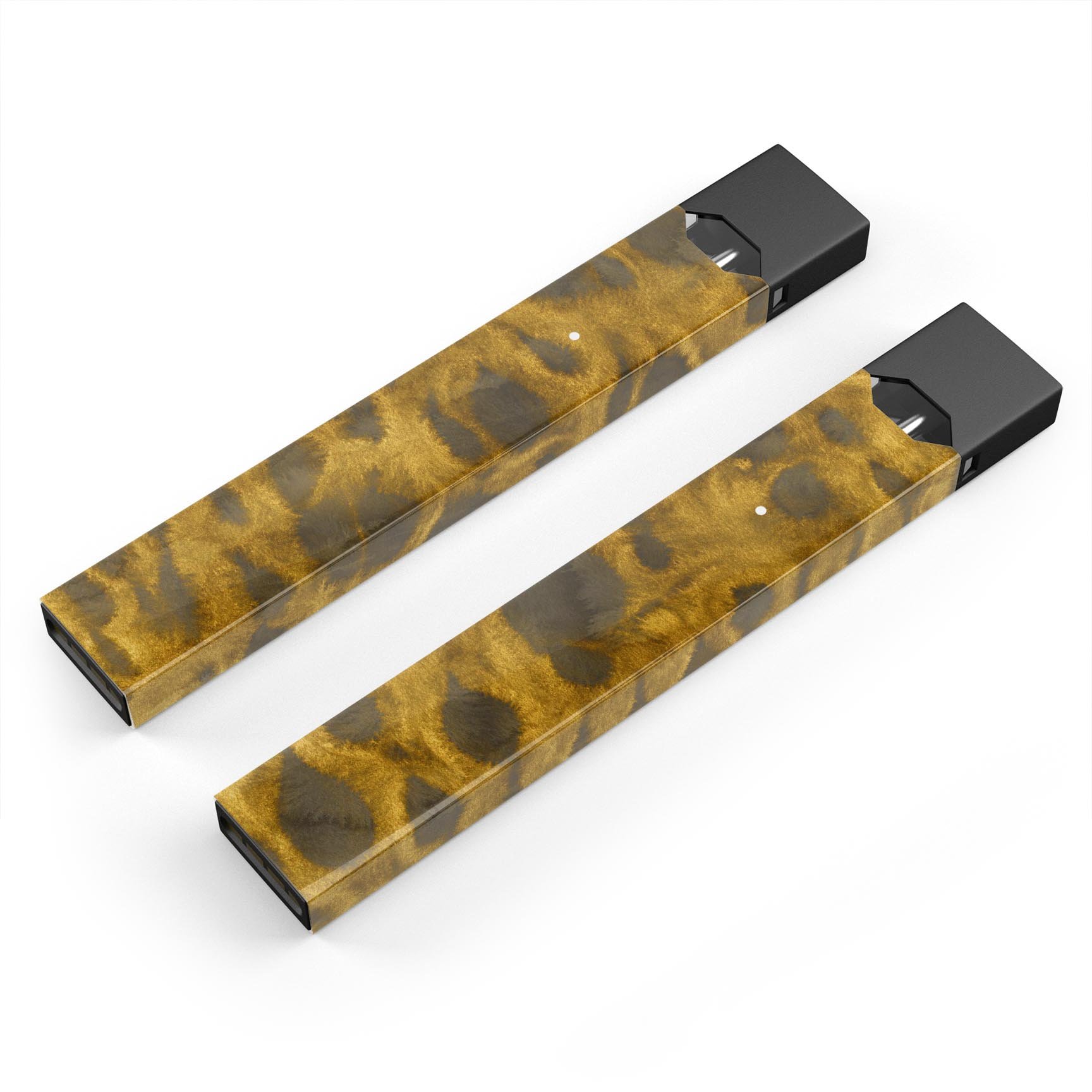 Golden Caterpillar Caverns premium decal skin-wrap for JUUL device, featuring vibrant design and protective layers.