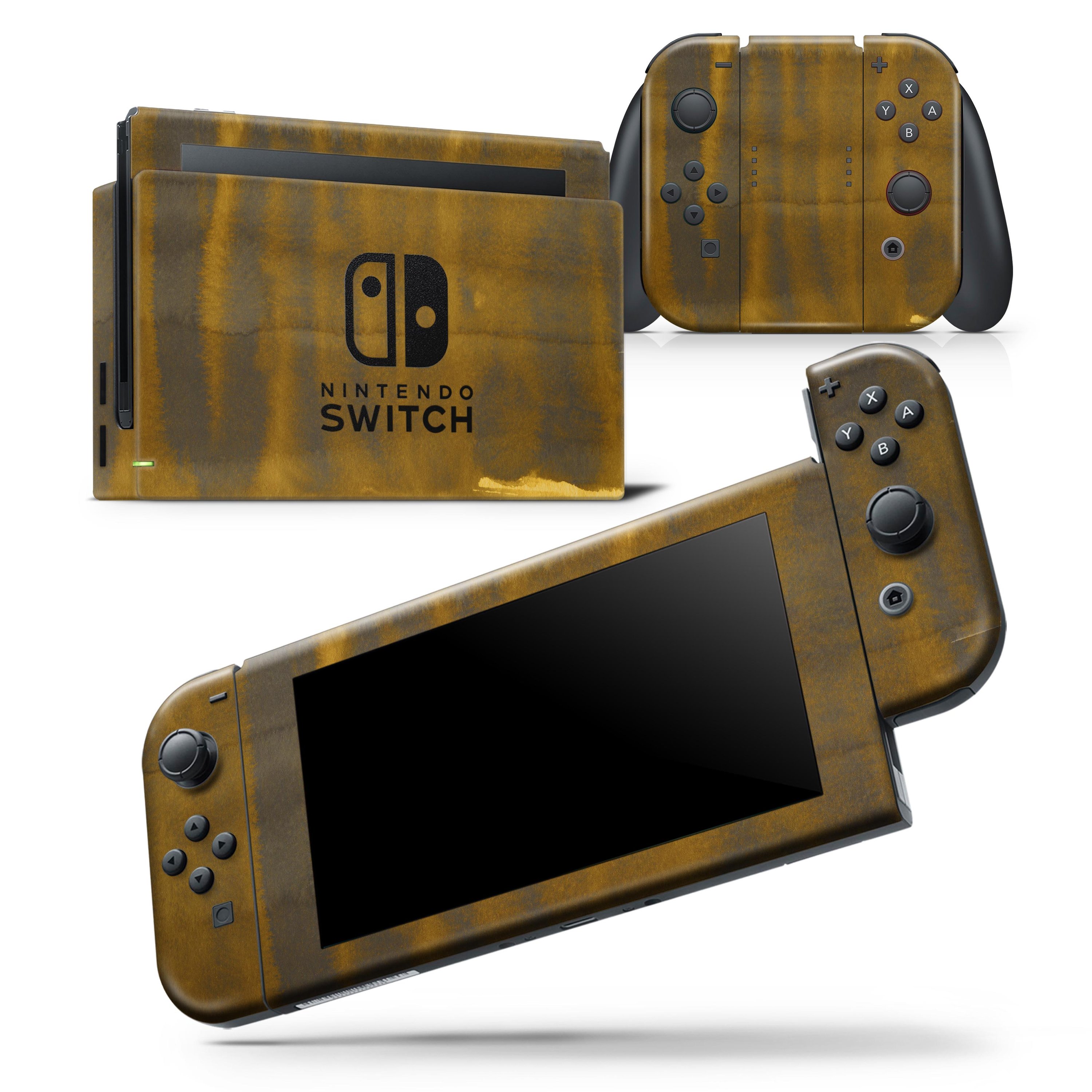 Golden Cliff Reflection skin wrap decal for Nintendo Switch Lite, showcasing vibrant colors and intricate patterns for stylish customization.