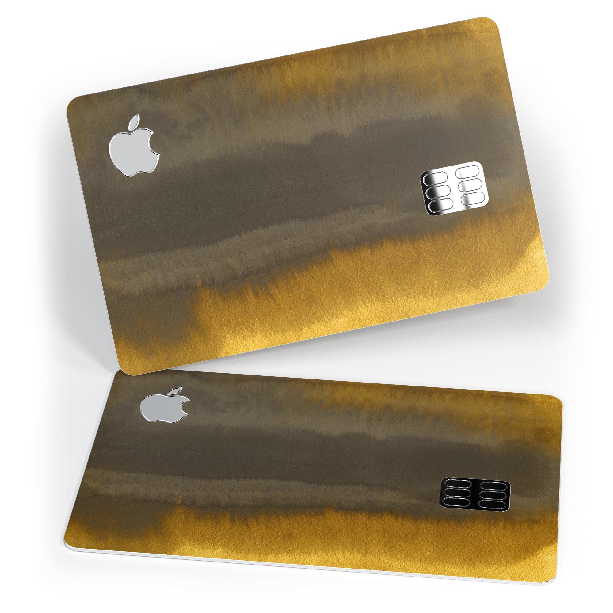 Golden Corners V2 decal skin kit for Apple Card, showcasing premium vinyl material and sleek design options.