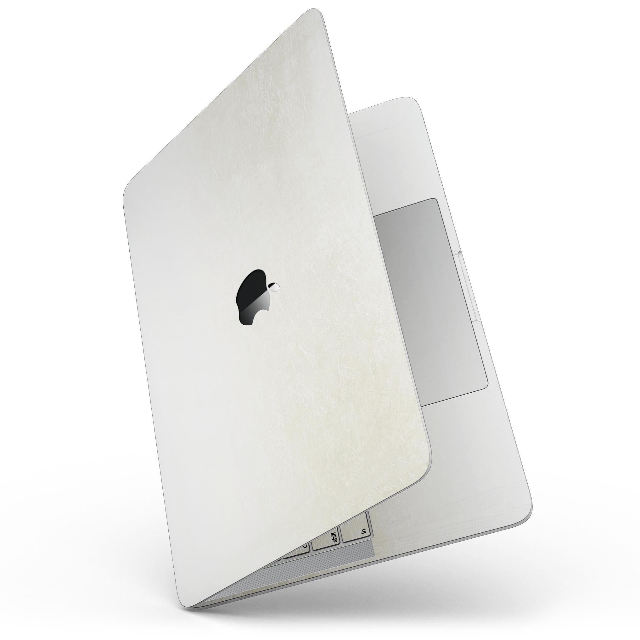 Golden Fade to White Skin Kit for 13" MacBook Pro without Touch Bar, showcasing a stylish gradient design.