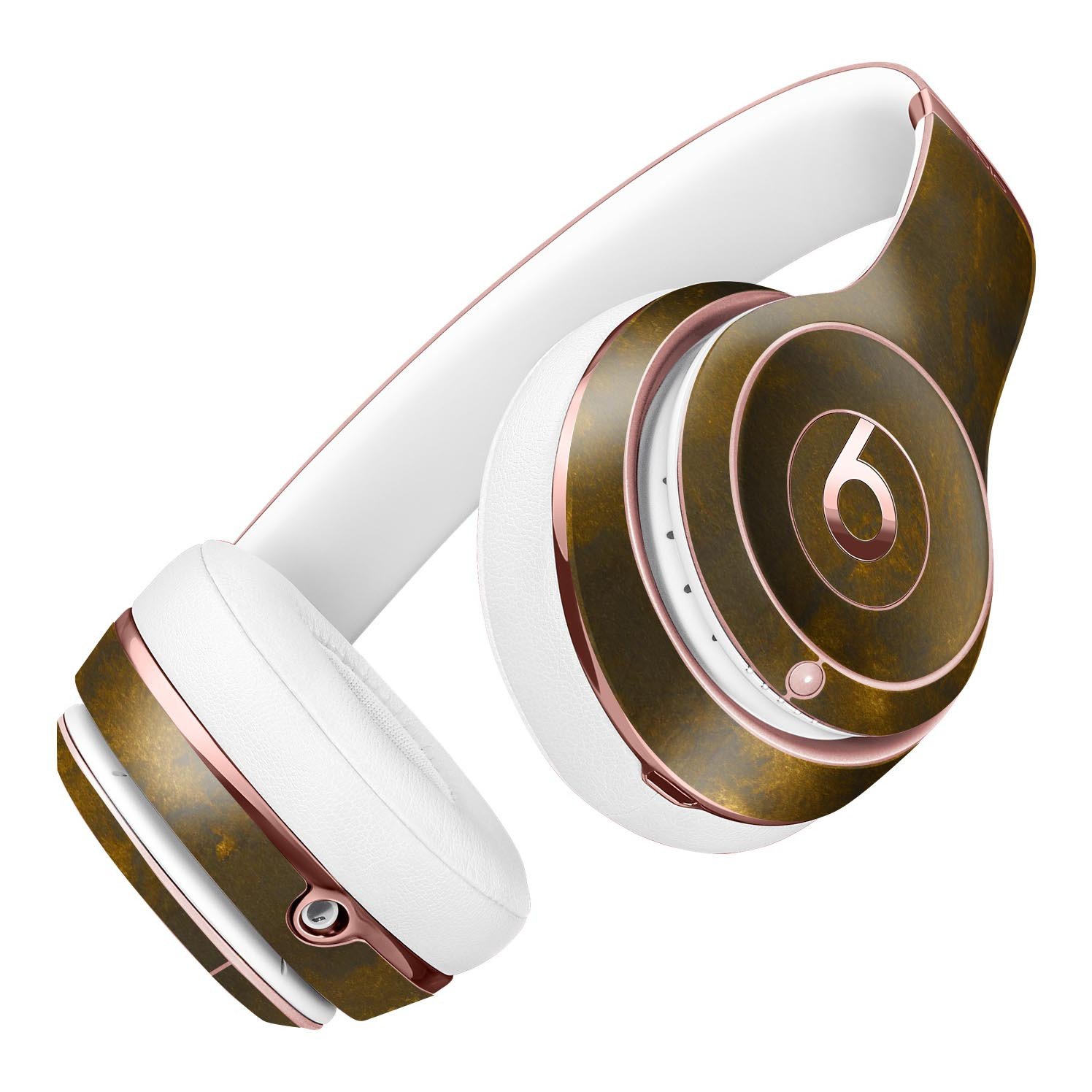 Golden Fiber Explosion Full-Body Skin Kit for Beats by Dre Solo 3, showcasing vibrant design and premium vinyl material.