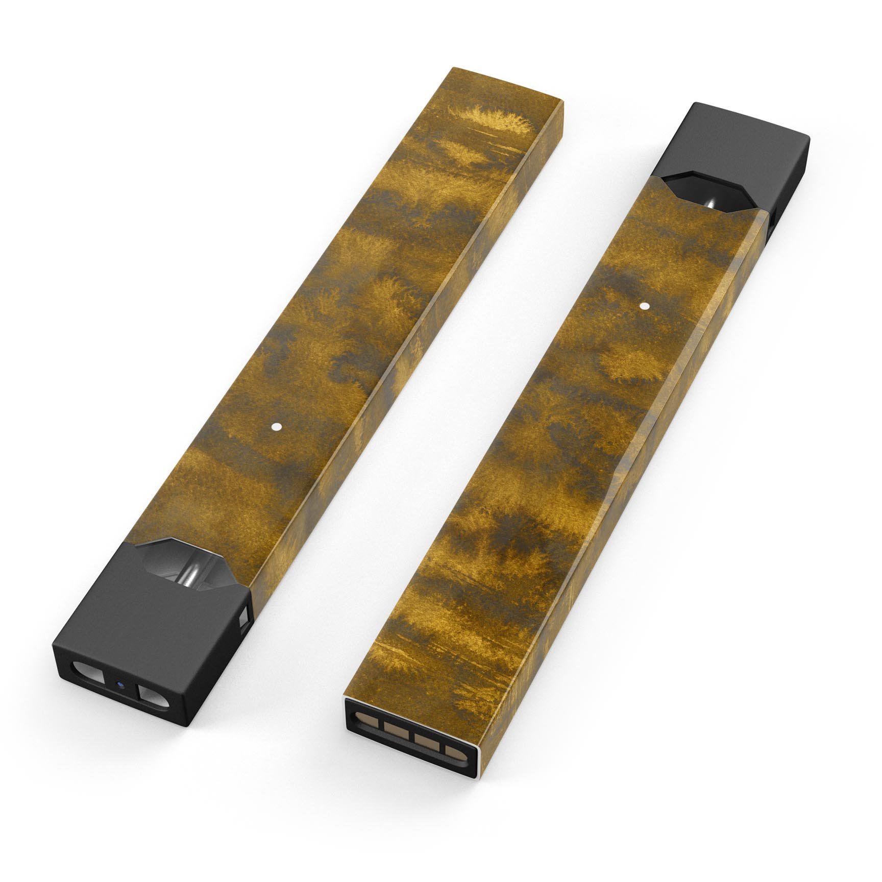 Golden Field Filter skin-wrap sticker designed for JUUL vaping device, showcasing its premium quality and vibrant design.