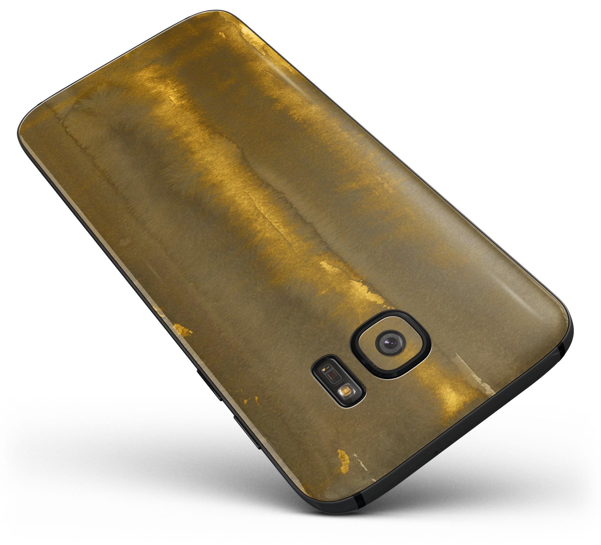 Golden Forest Field Full Body Skin-Kit for Samsung Galaxy S7, showcasing its stylish design and premium vinyl material.