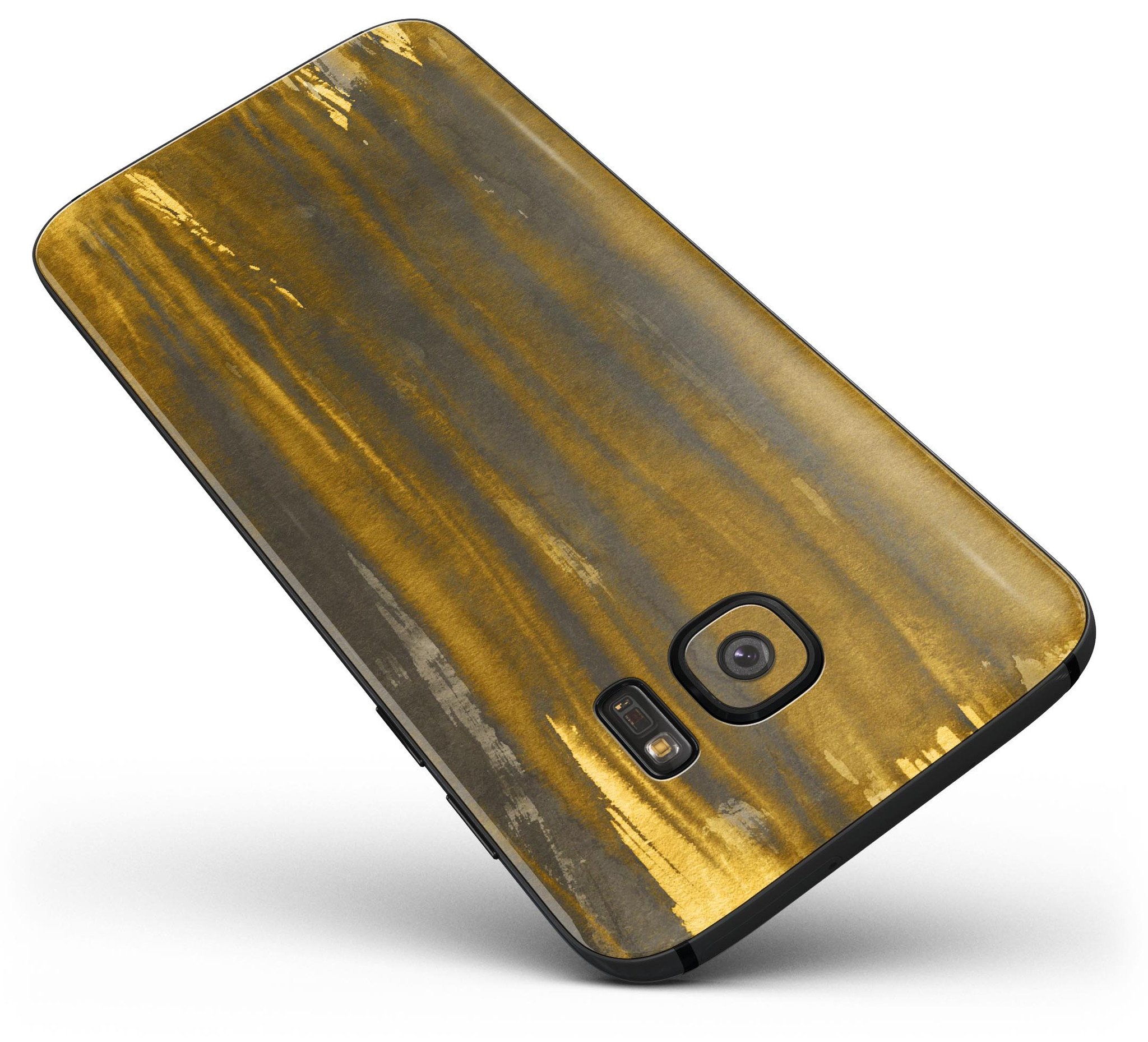 Golden Maple Tree Lines skin kit for Samsung Galaxy S7, showcasing vibrant design and full-body coverage.