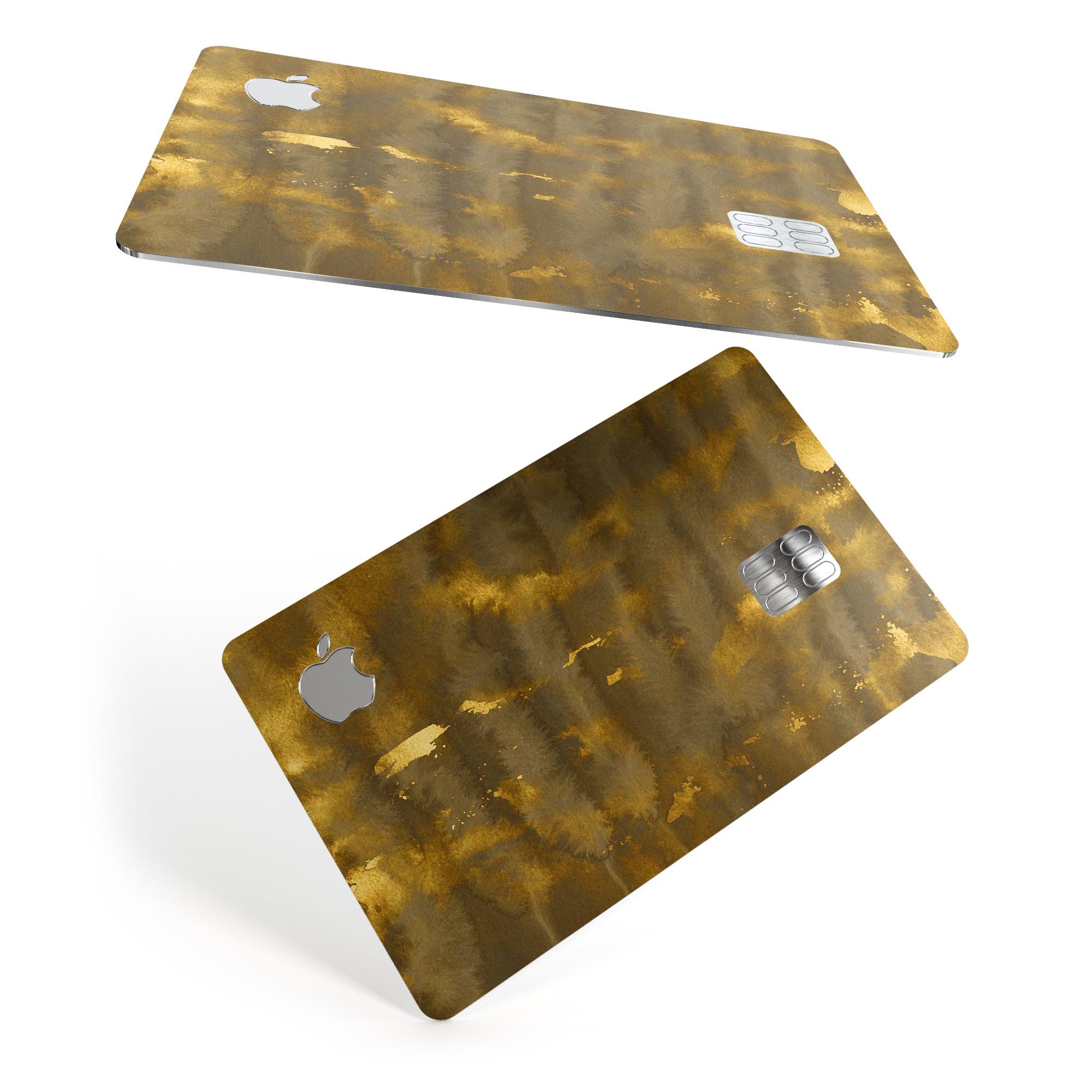 Golden Smoked Feathers skin kit for Apple Card, showcasing premium vinyl design and finishes.
