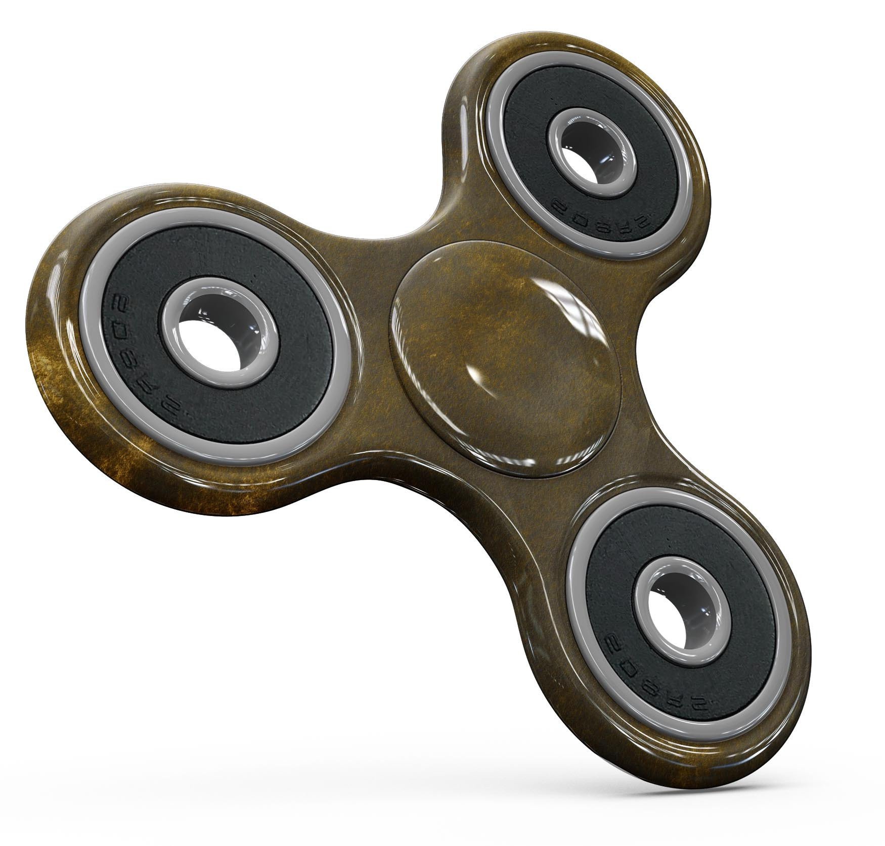 Golden Speckles with Smoke Full-Body Skin-Kit for fidget spinner, showcasing vibrant colors and a sleek design.