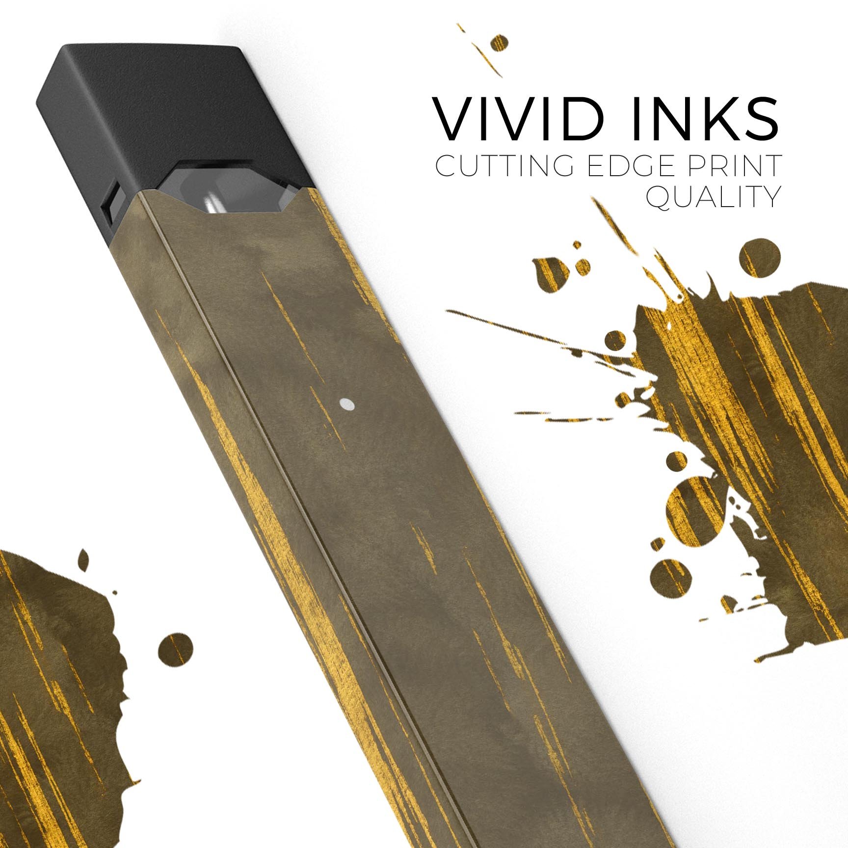 Golden Stratus Clouds V1 skin-wrap sticker designed for JUUL vaping device, featuring a vibrant cloud design and protective lamination.