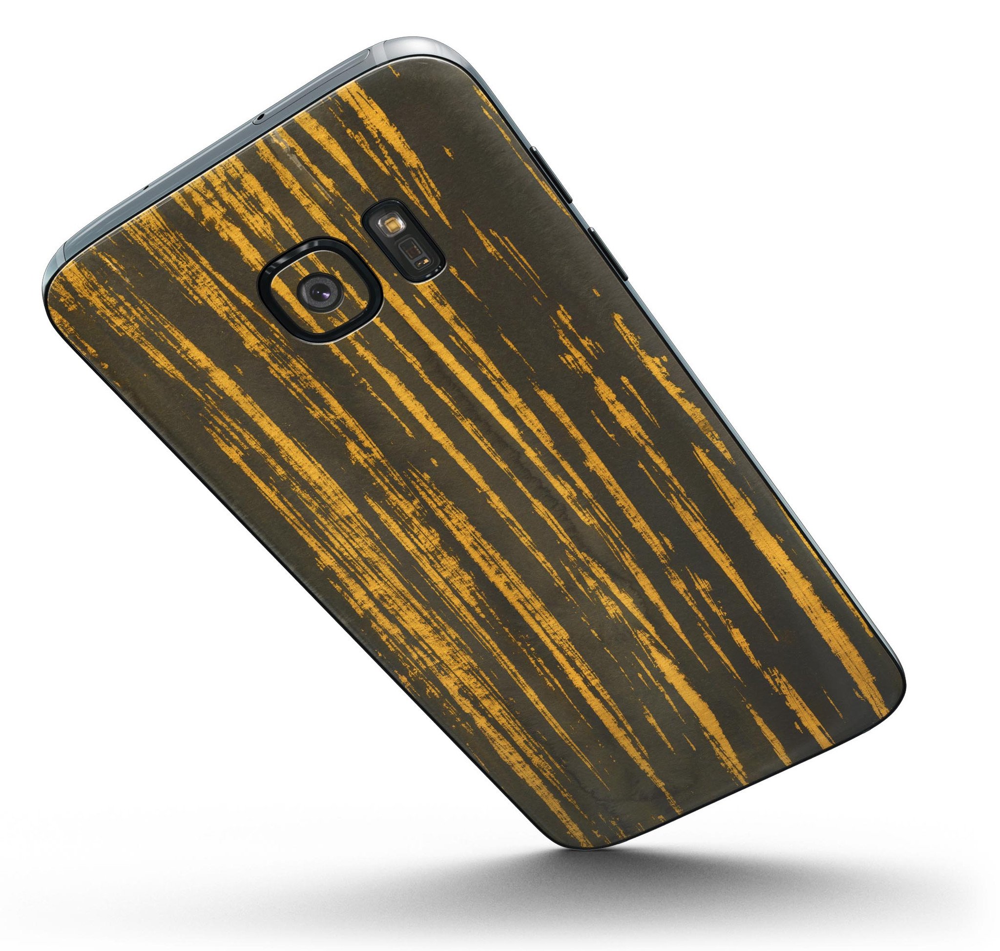 Golden Stratus Clouds V2 skin kit for Samsung Galaxy S7 and S7 Edge, showcasing a stylish design with premium vinyl material.