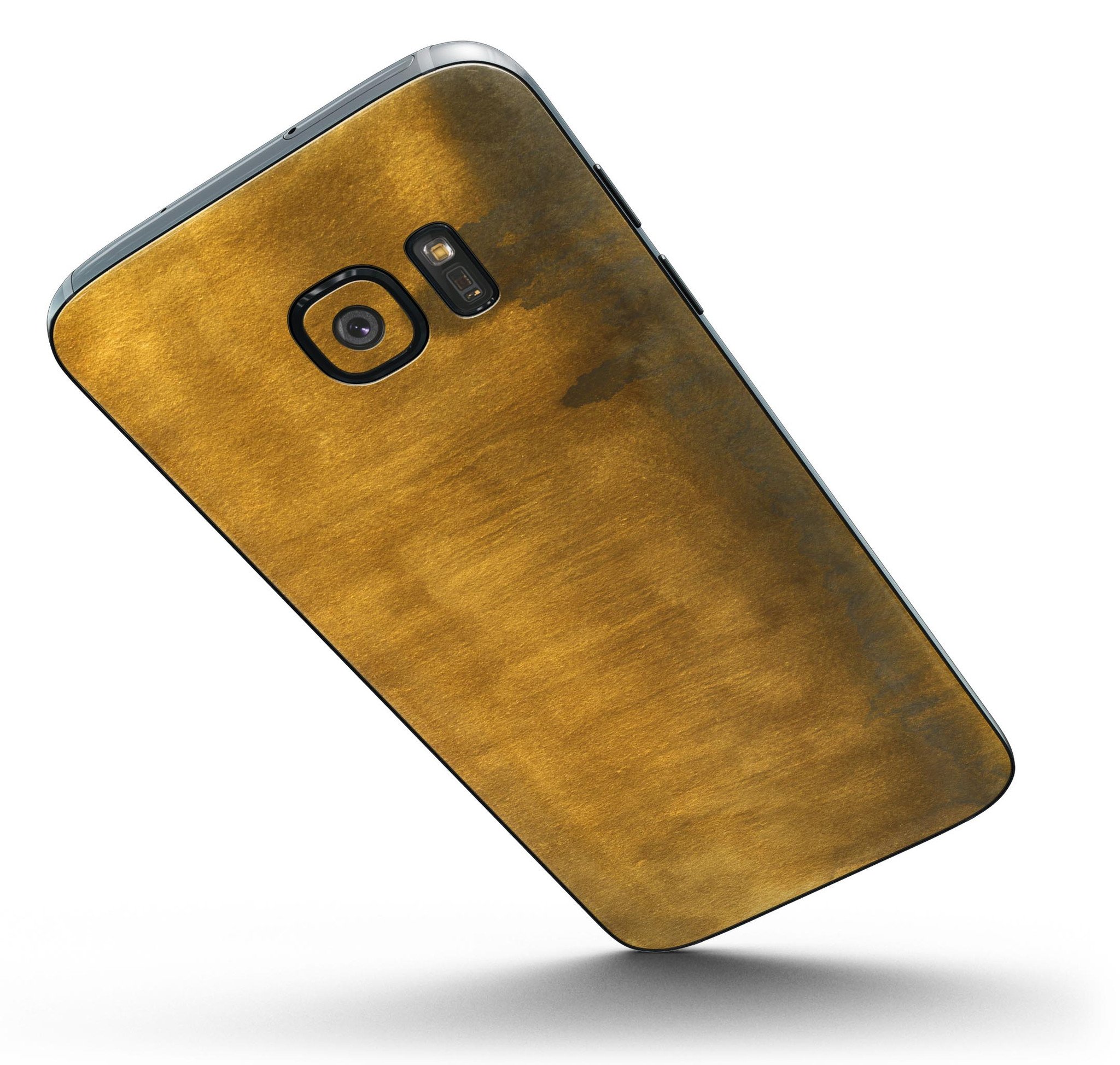 Golden Weeping Willow skin kit for Samsung Galaxy S7/S7 Edge, showcasing vibrant design and premium vinyl material.