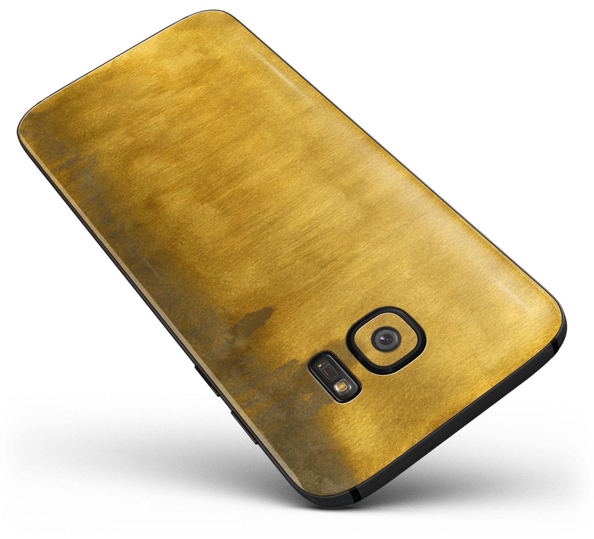 Golden Weeping Willow skin kit for Samsung Galaxy S7/S7 Edge, showcasing vibrant design and premium vinyl material.