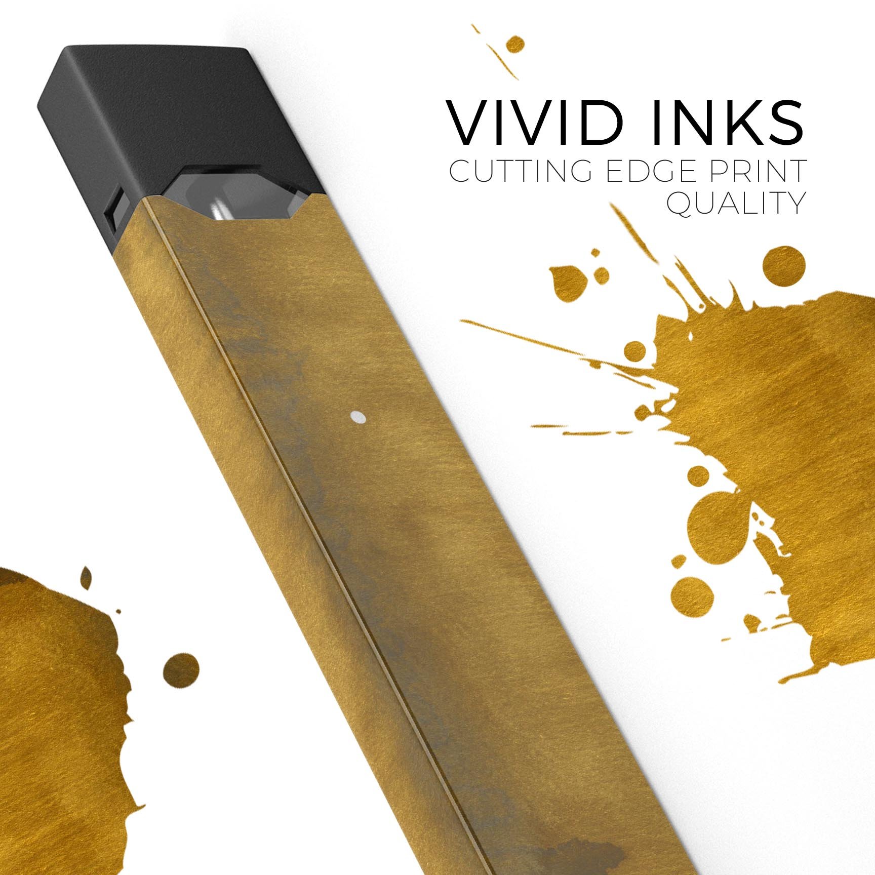 Golden Weeping Willow decal skin wrap for JUUL vaping device, showcasing vibrant design and protective features.