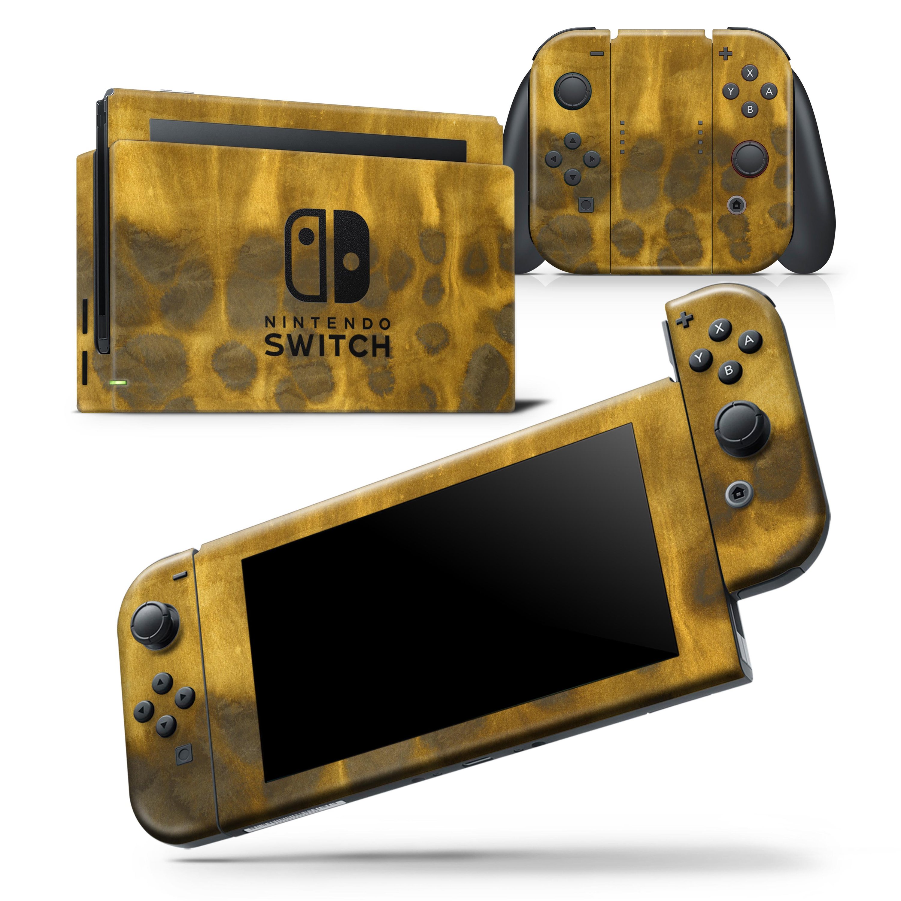 Golden Wheat Field Caverns skin wrap decal for Nintendo Switch Lite, showcasing a vibrant wheat field design that enhances the console's appearance.