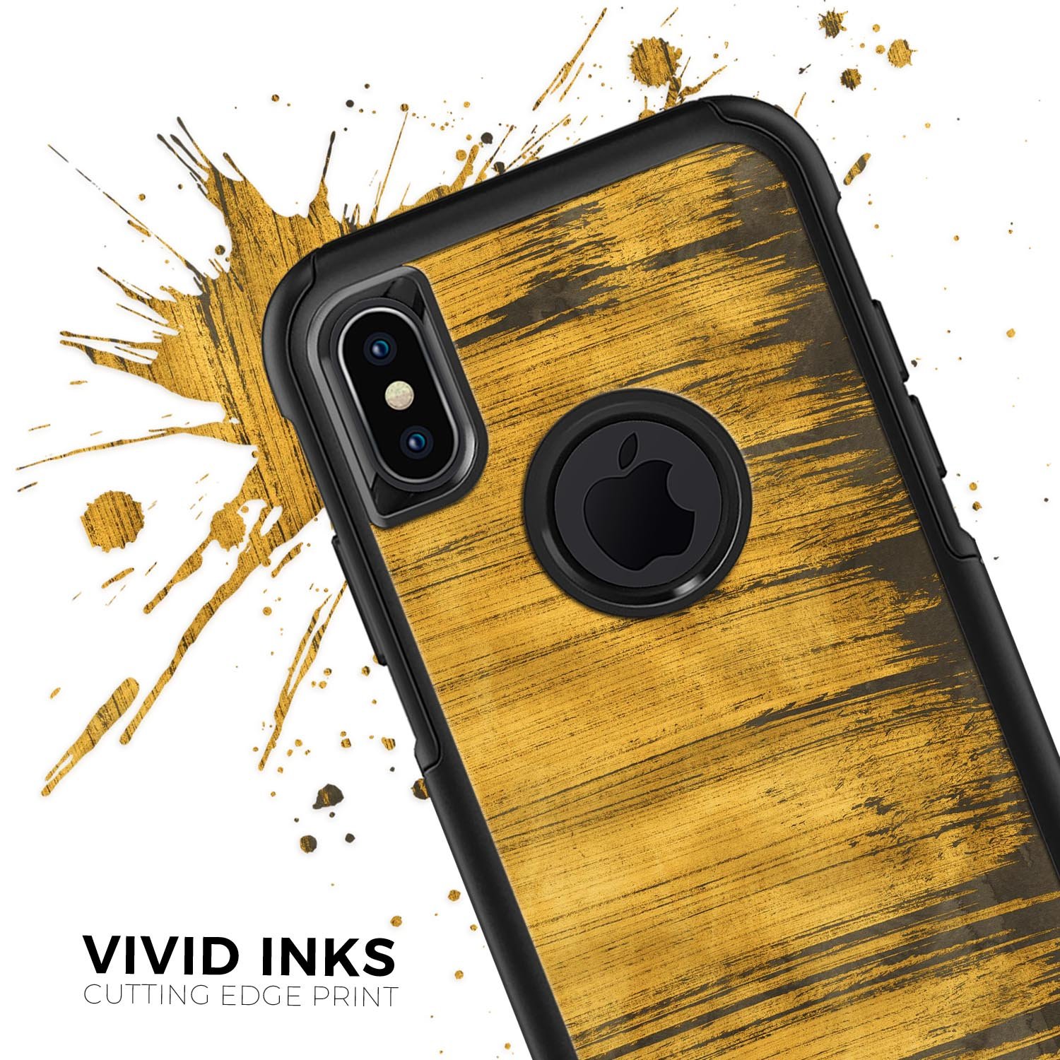 Golden Wheat Lines Skin Kit for iPhone OtterBox Cases featuring a stylish design and premium materials.