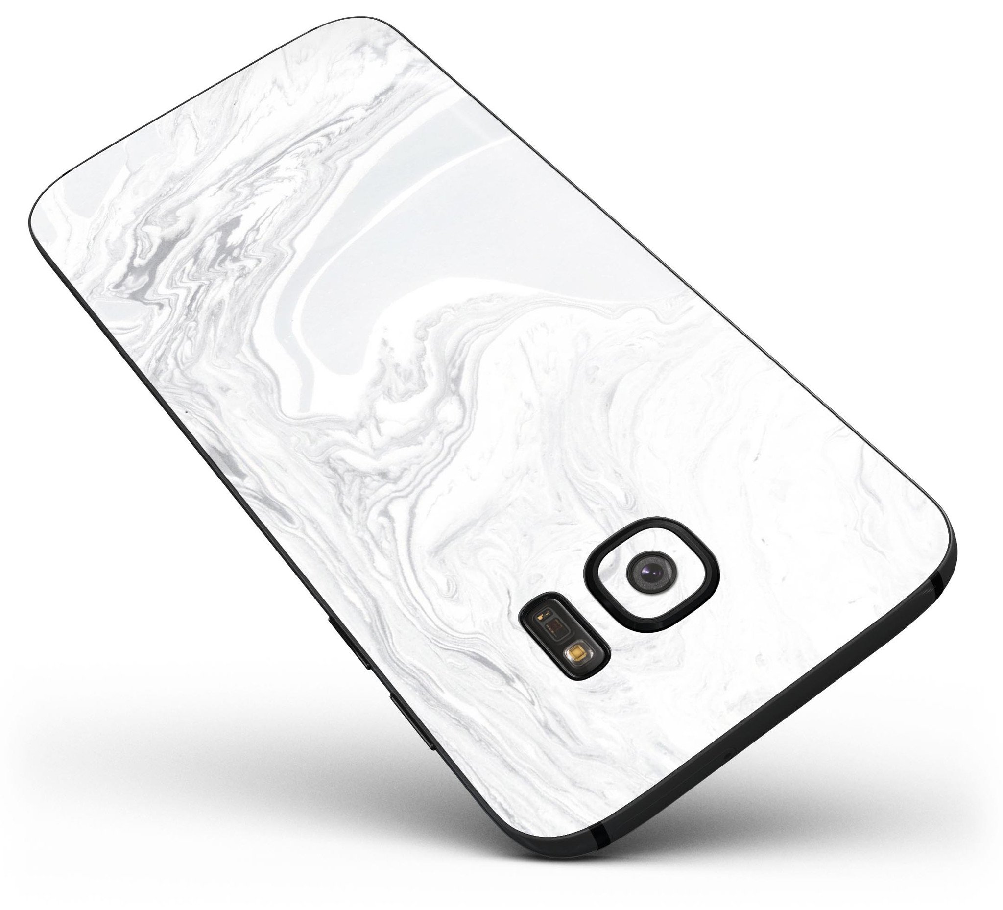 Gray 11 Textured Marble Skin-Kit for Samsung Galaxy S7, showcasing its stylish design and premium vinyl material.