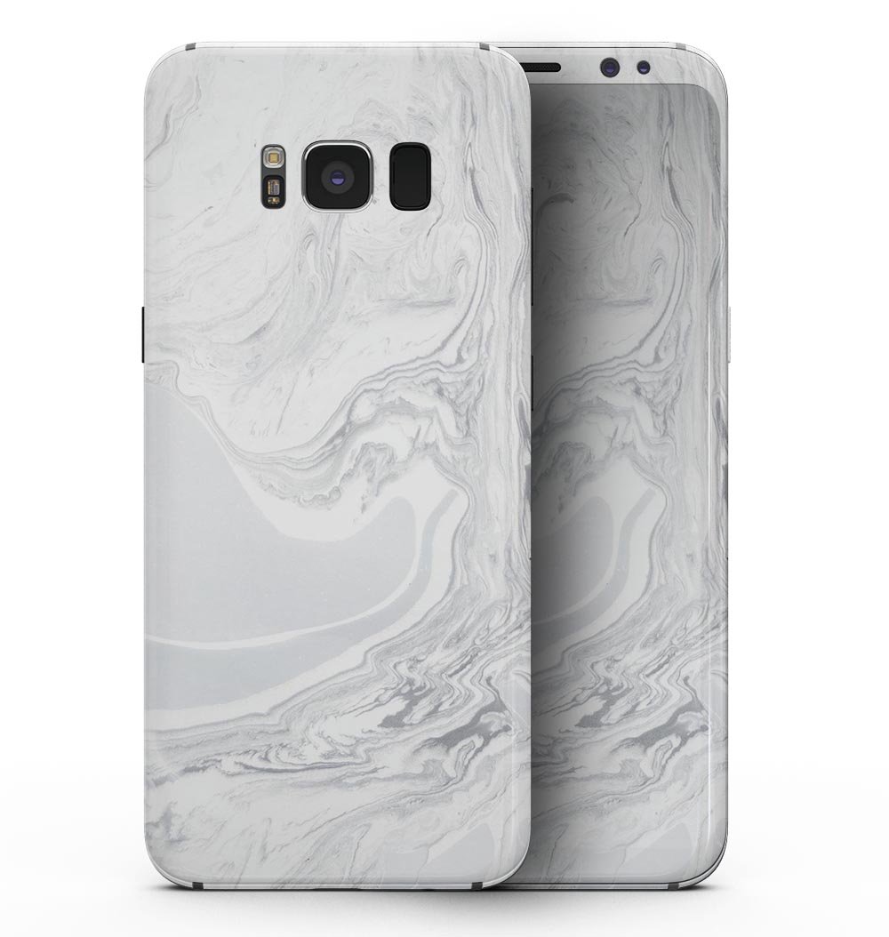 Gray 11 Textured Marble skin kit for Samsung Galaxy S8, showcasing a stylish design that offers protection and personalization.