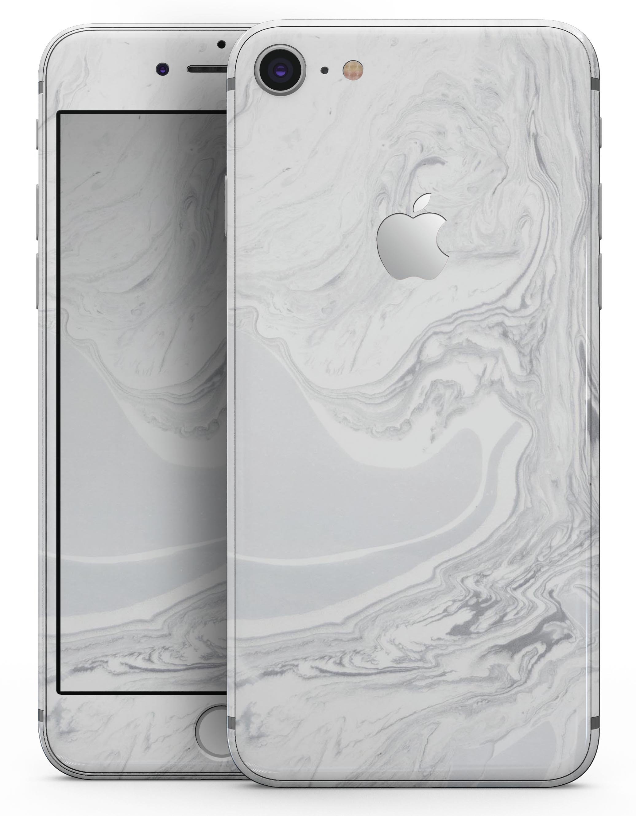 Gray 11 Textured Marble skin for iPhone 8 and 8 Plus, showcasing a stylish marble design with a smooth finish.