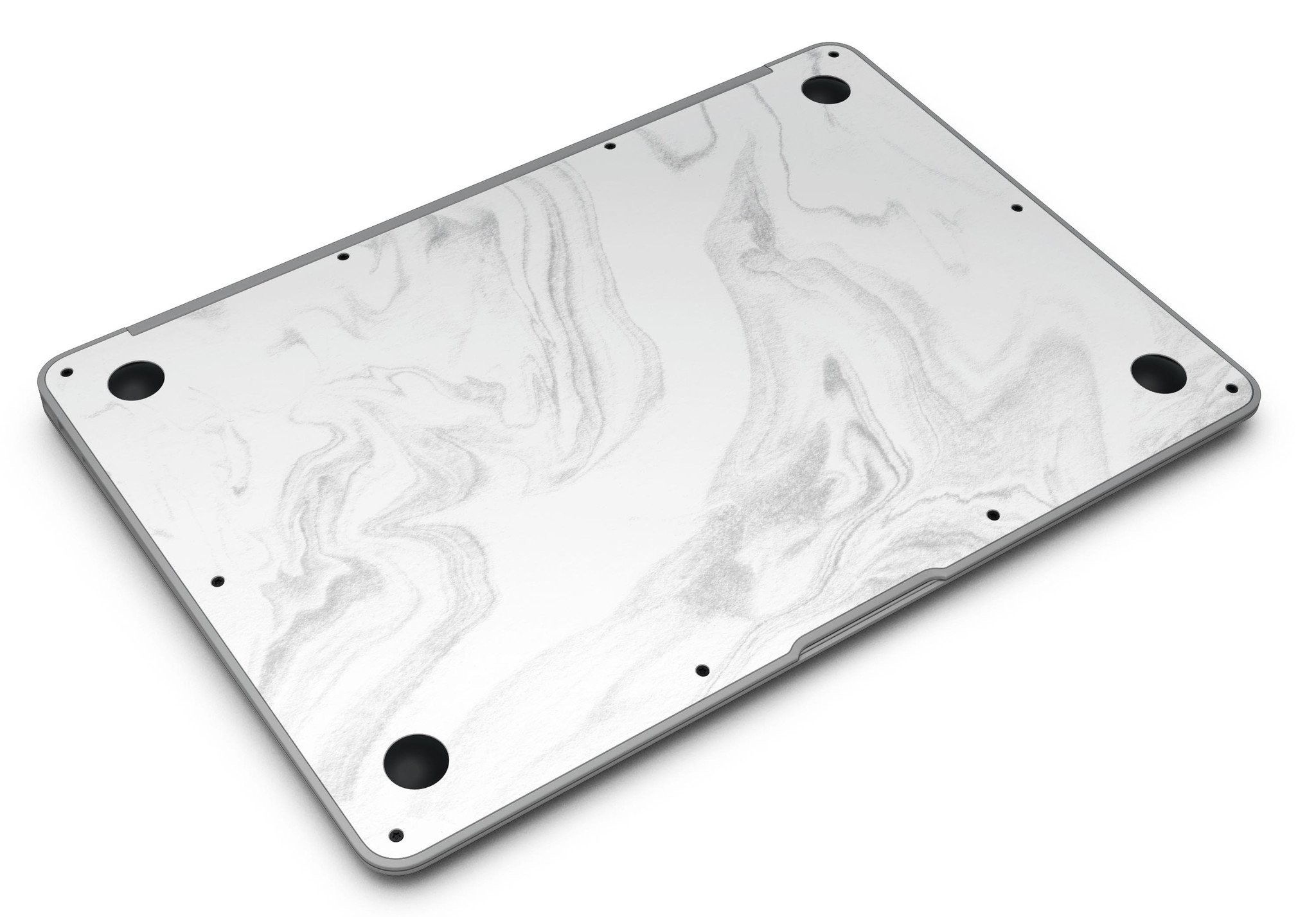 Gray 65 Textured Marble Skin Kit for MacBook Air, showcasing a stylish marble design that protects the device from scratches.