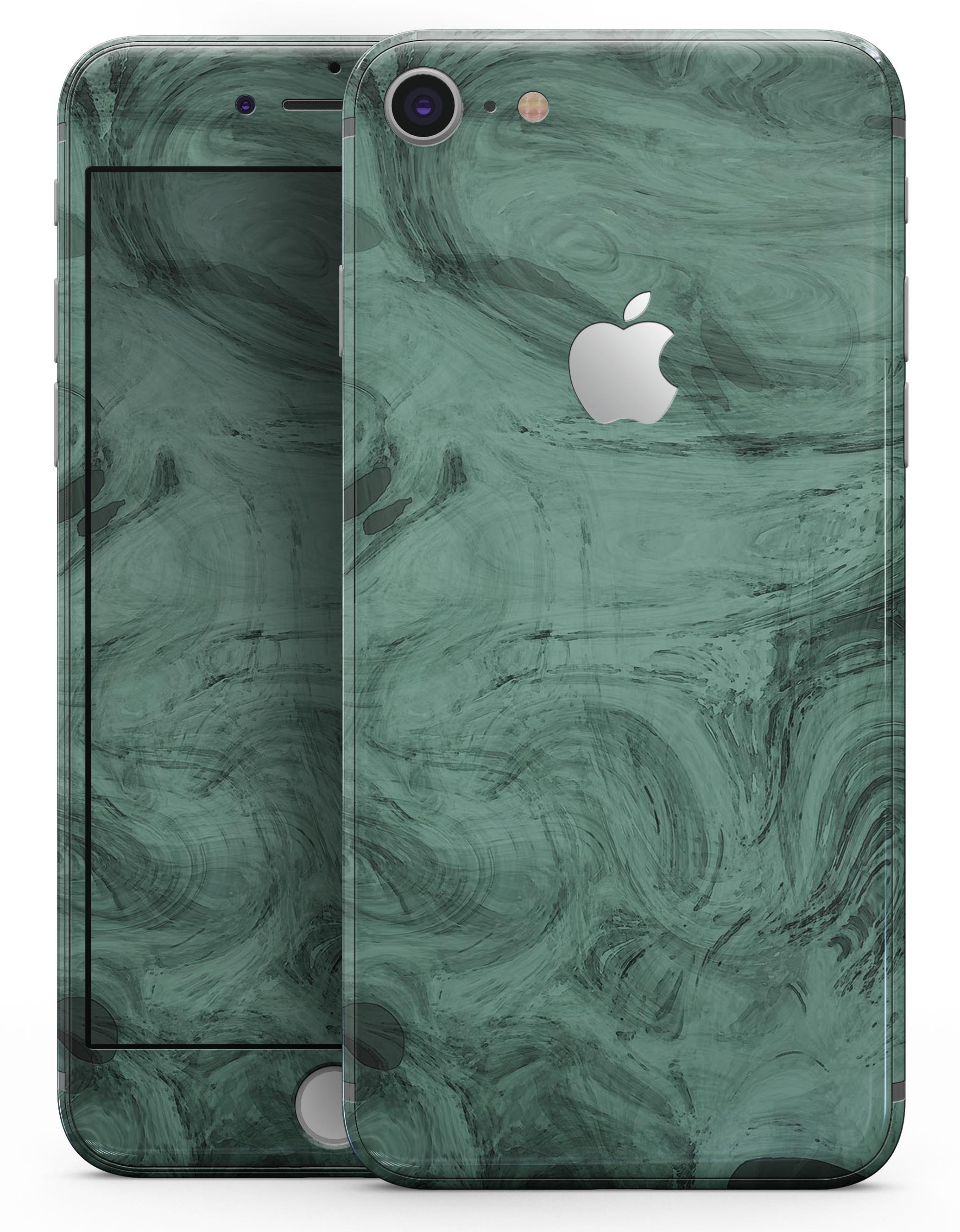 Green Slate Marble Surface V16 skin for iPhone 8 and 8 Plus, showcasing a stylish marble design with a premium vinyl finish.