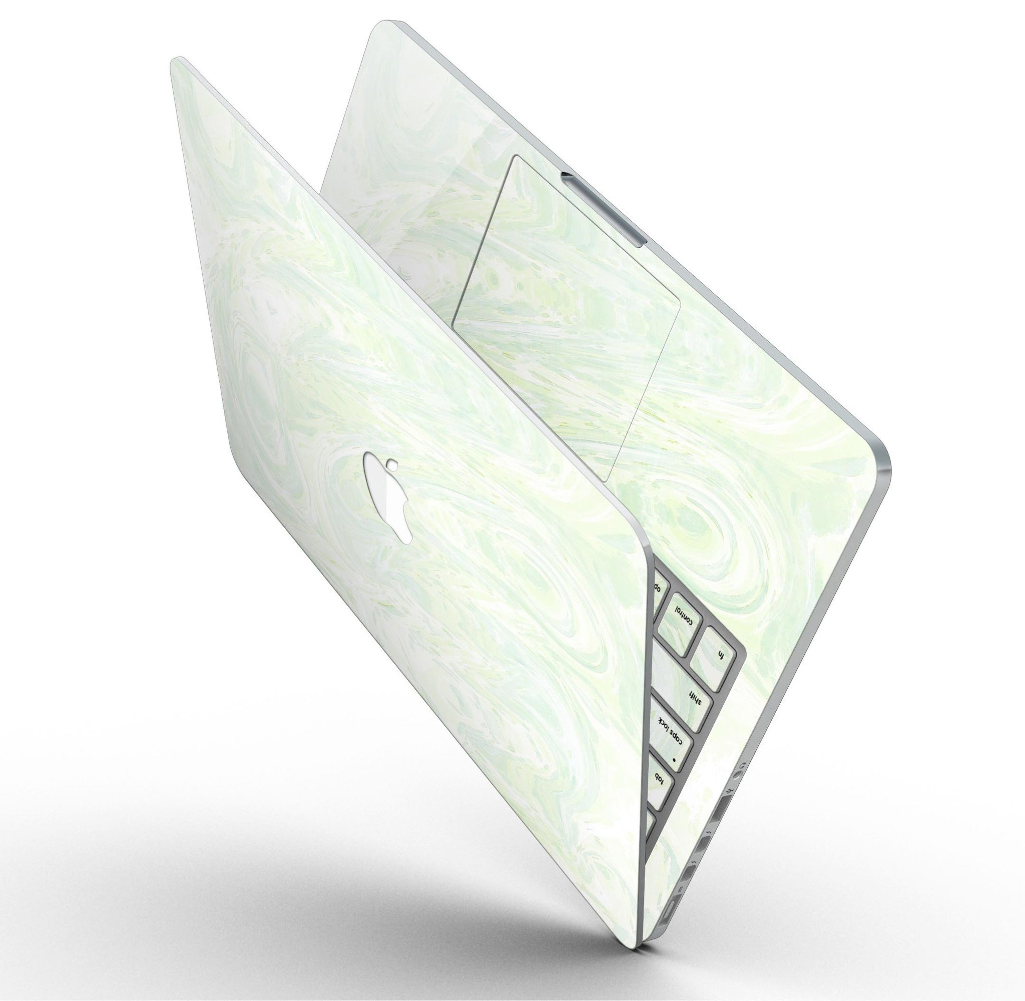 Green Slate Marble Skin for MacBook Pro with Retina Display, showcasing a stylish design that protects against scratches.