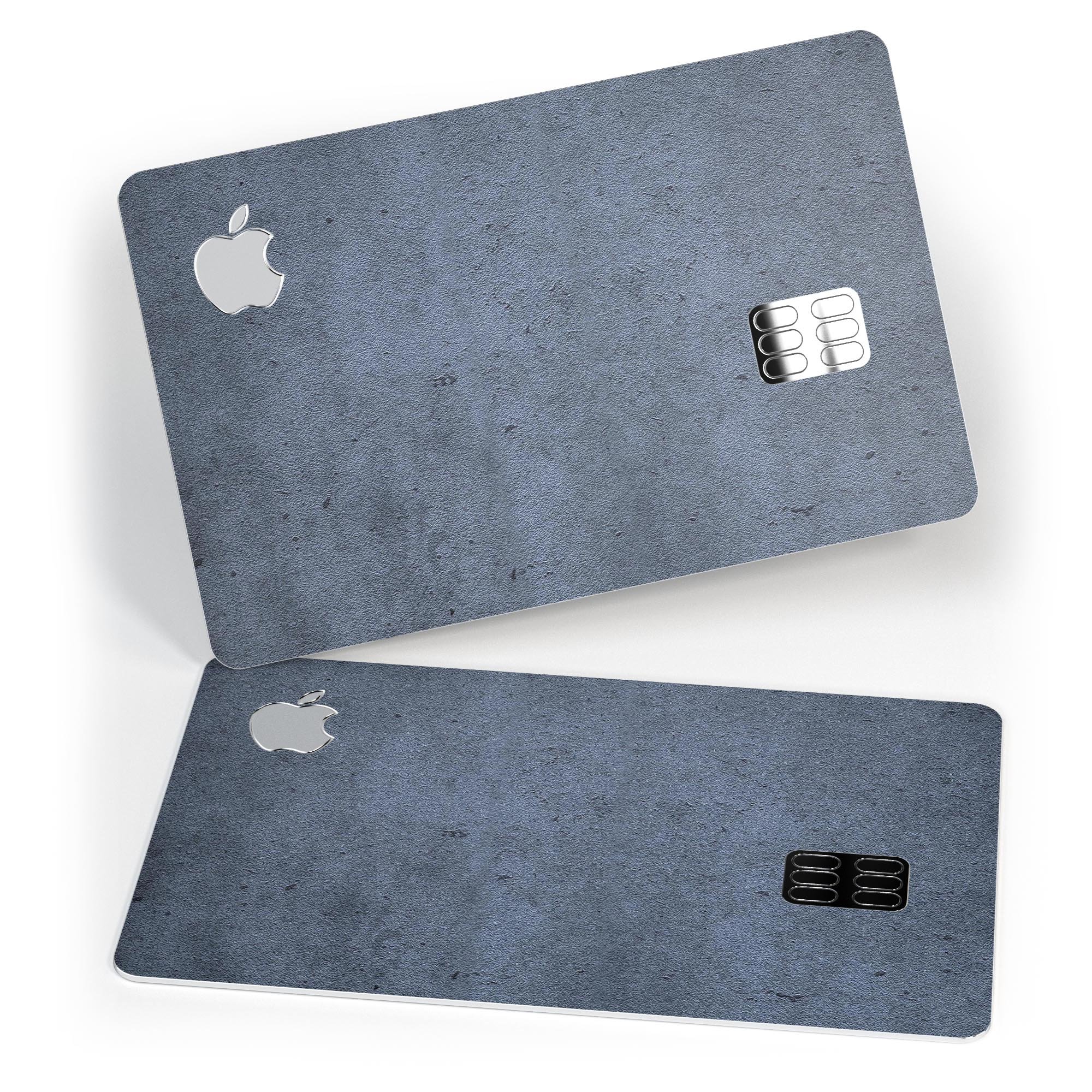 Grunge Blue Concrete Surface decal skin for Apple Card, showcasing a stylish design with premium protective features.