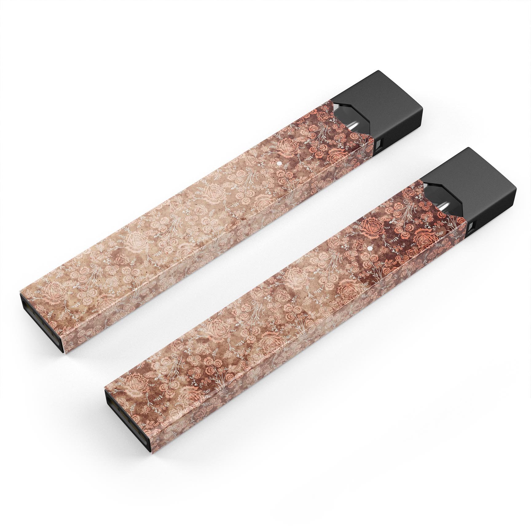 Grunge Floral Abstract Pattern skin-wrap for JUUL vaping device, showcasing vibrant floral design and premium quality.