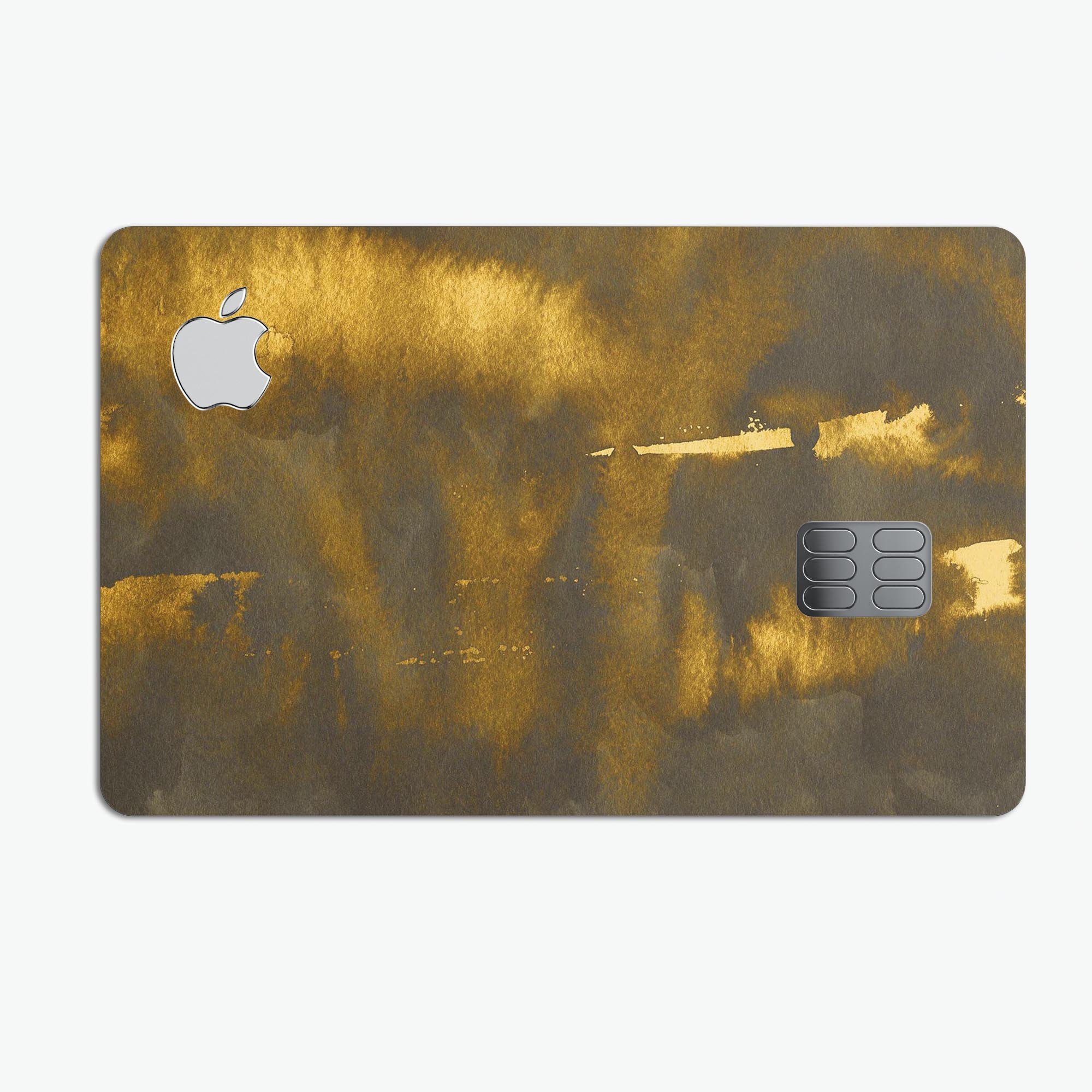 Grunge Golden Hour skin kit for Apple Card, showcasing premium vinyl design with ultra-gloss finish.